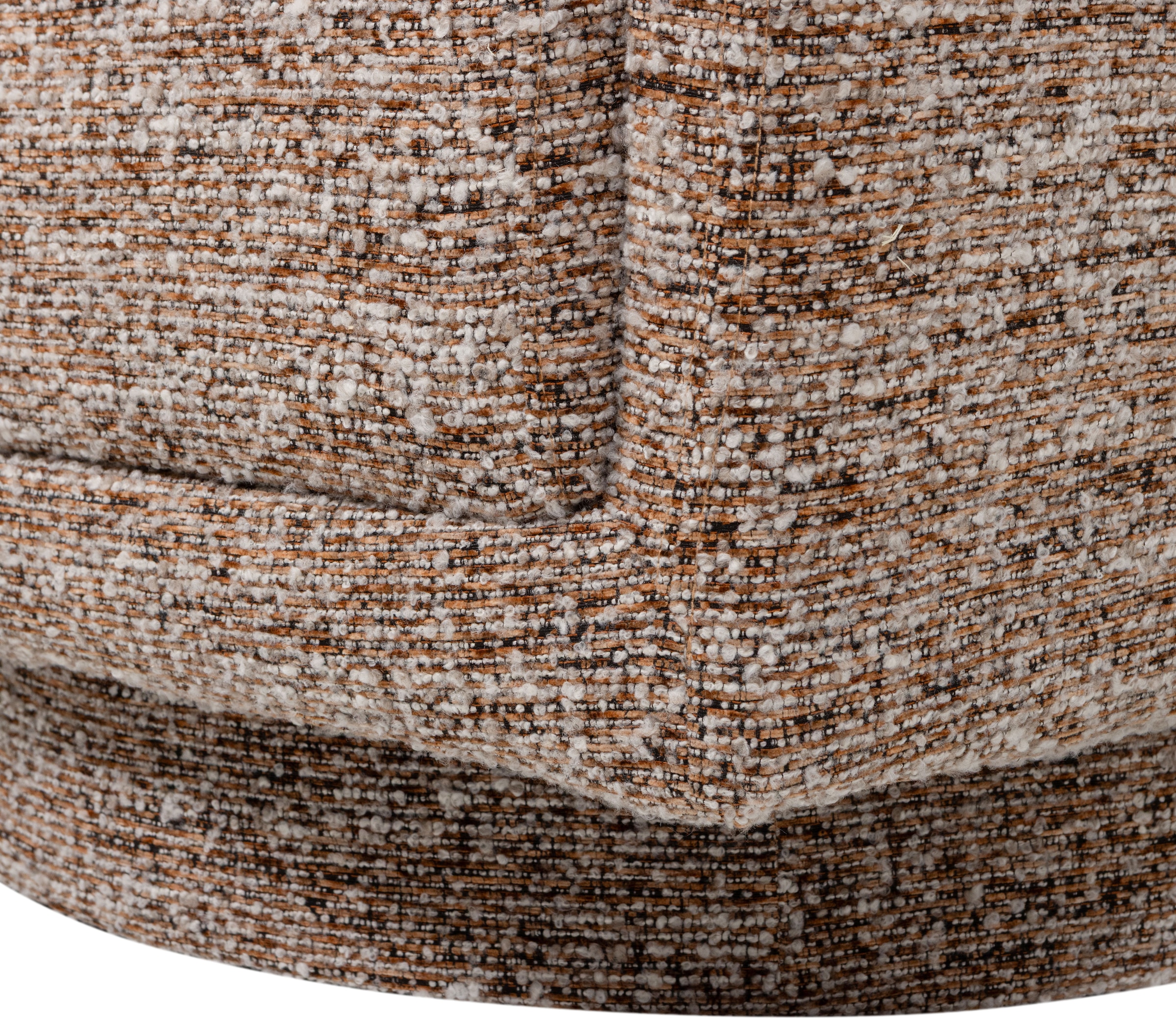 WOOOD Drehsessel »Oska mit Sizz-Melange-Bezug und Drehmechanismus B 78 x T 79 x H 64 cm« Tragkraft 130 kg, Hohe Verschleißfestigkeit, Armlehnen integriert