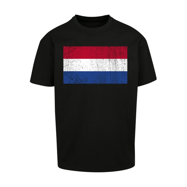 | T-Shirt Print NIederlande Flagge distressed«, bestellen ▷ »Netherlands Holland F4NT4STIC BAUR