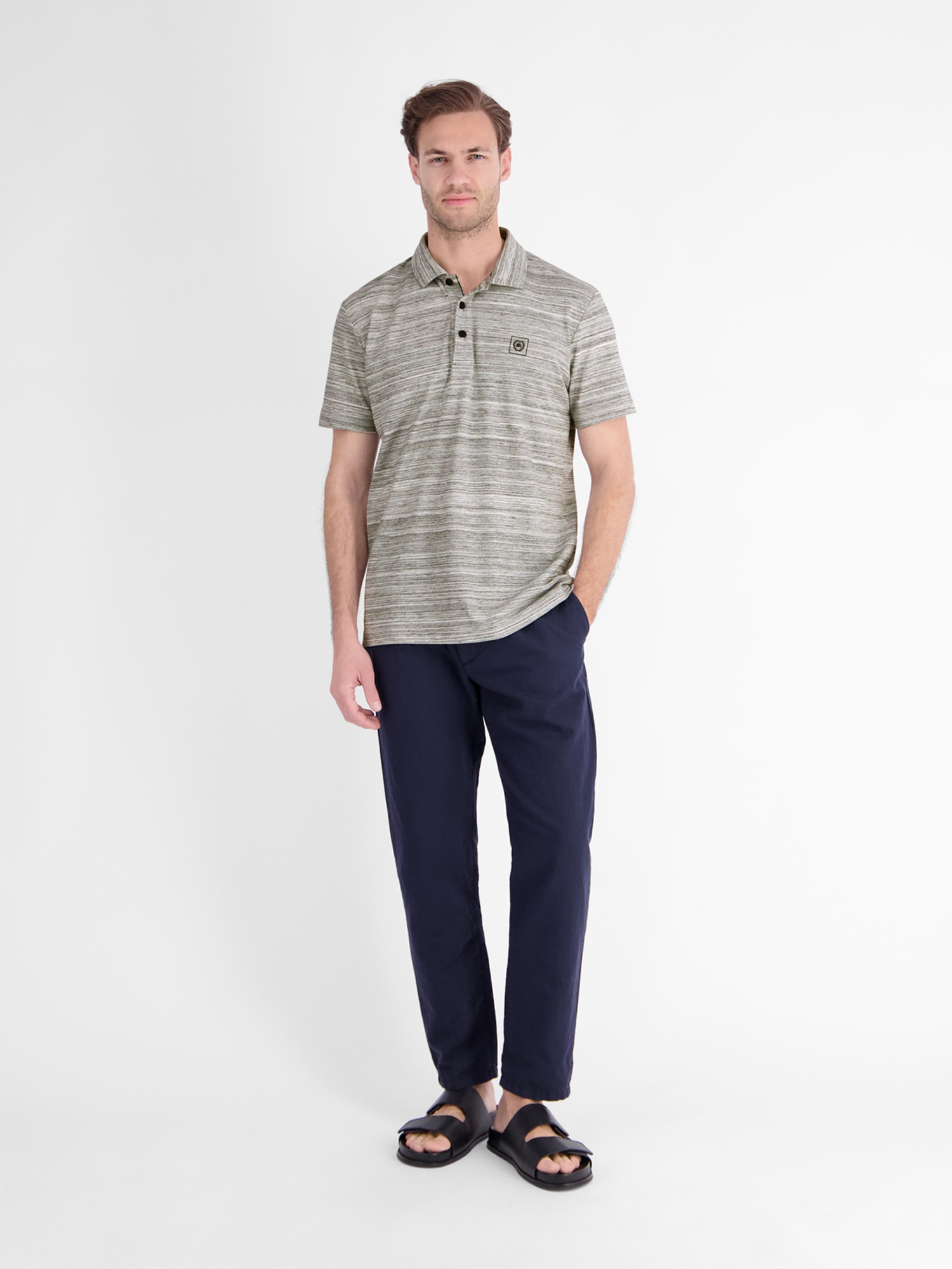 LERROS Poloshirt »Polo aus leichtem Baumwollmischgewebe mit griffiger Haptik«