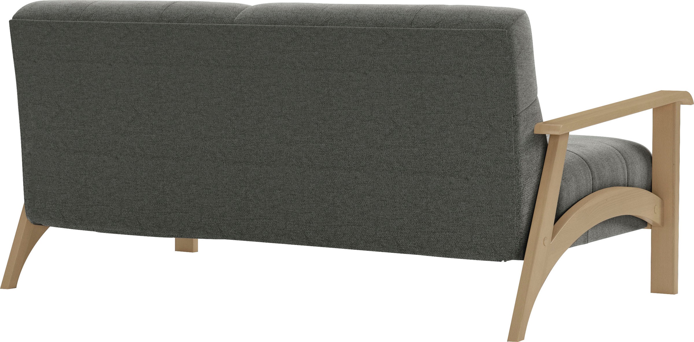 sit&more 2,5-Sitzer »Billund«, Armlehnen aus Buchenholz in natur, verschiedene Bezüge und Farben