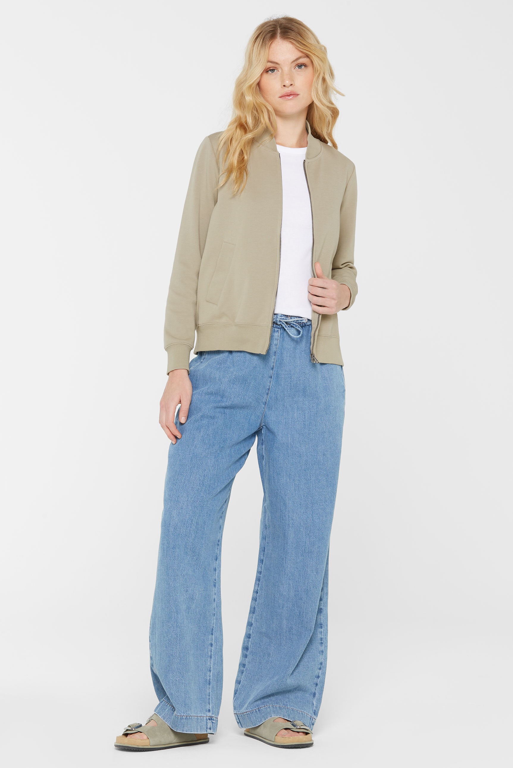 SENSES.THE LABEL Sweatjacke mit Baumwolle