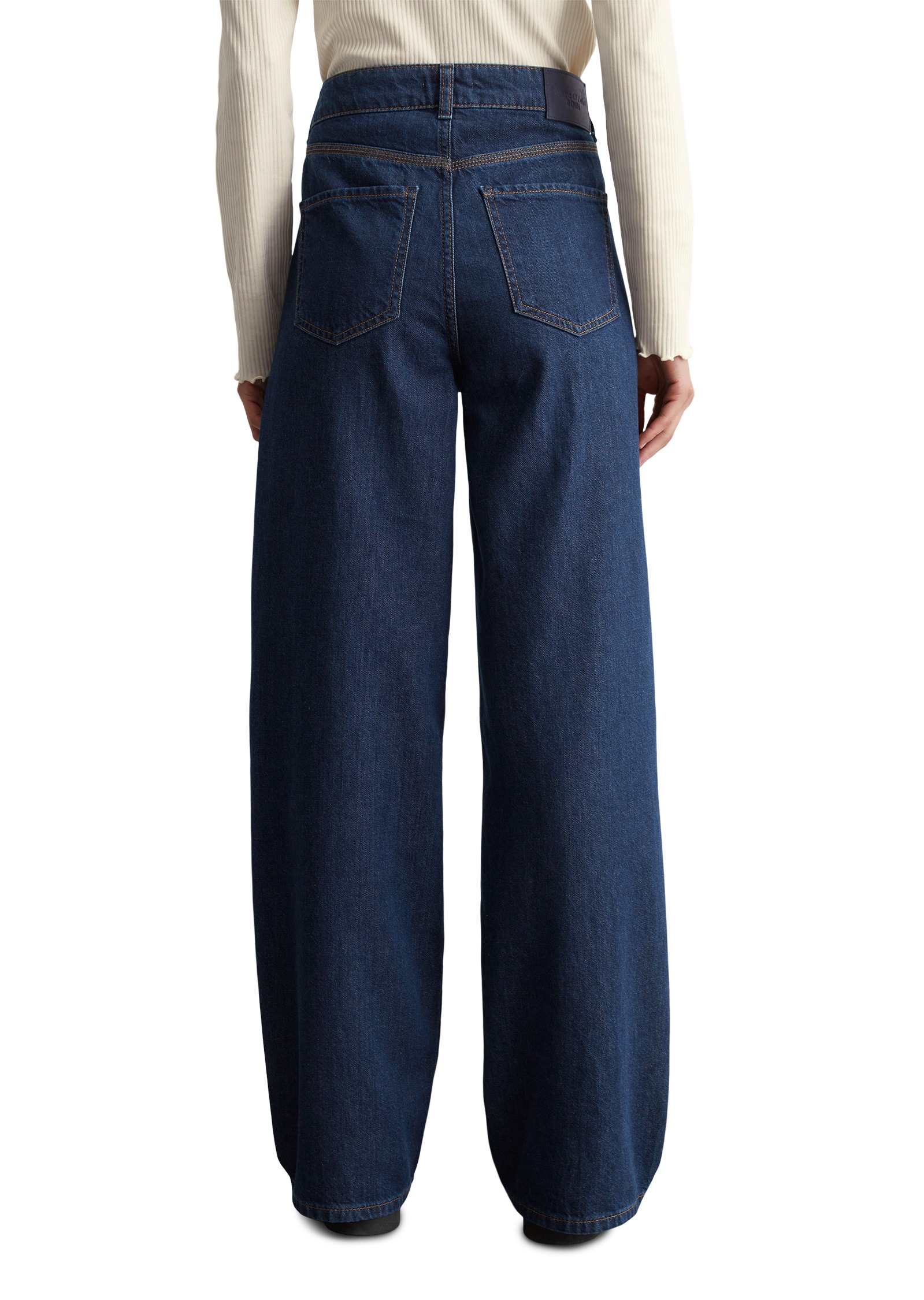 Marc O'Polo DENIM Weite Jeans »aus dunkelblauem Rigid Denim«