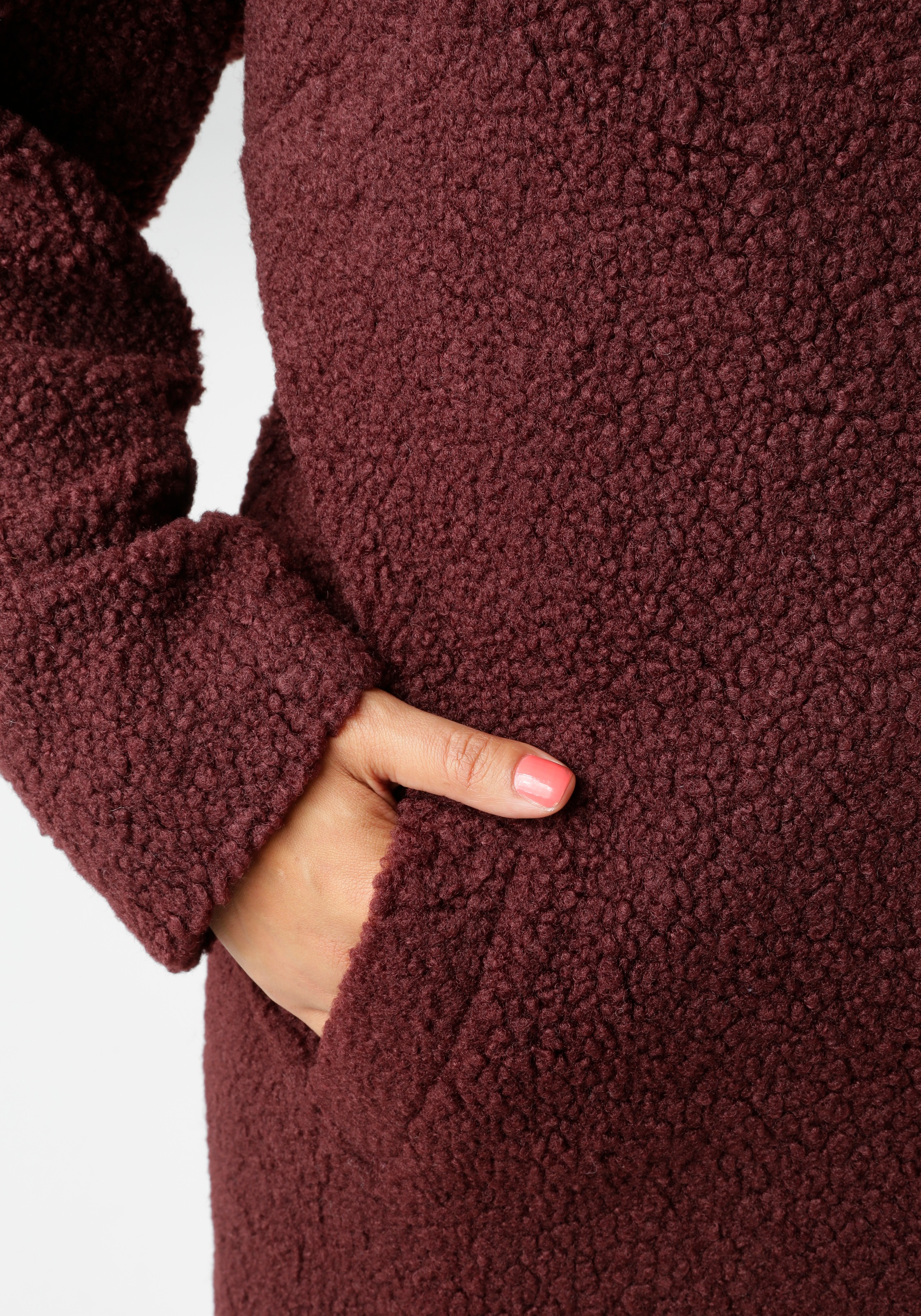 Thumbnail - Aniston PLUS Fellimitatjacke in Plüsch-Optik