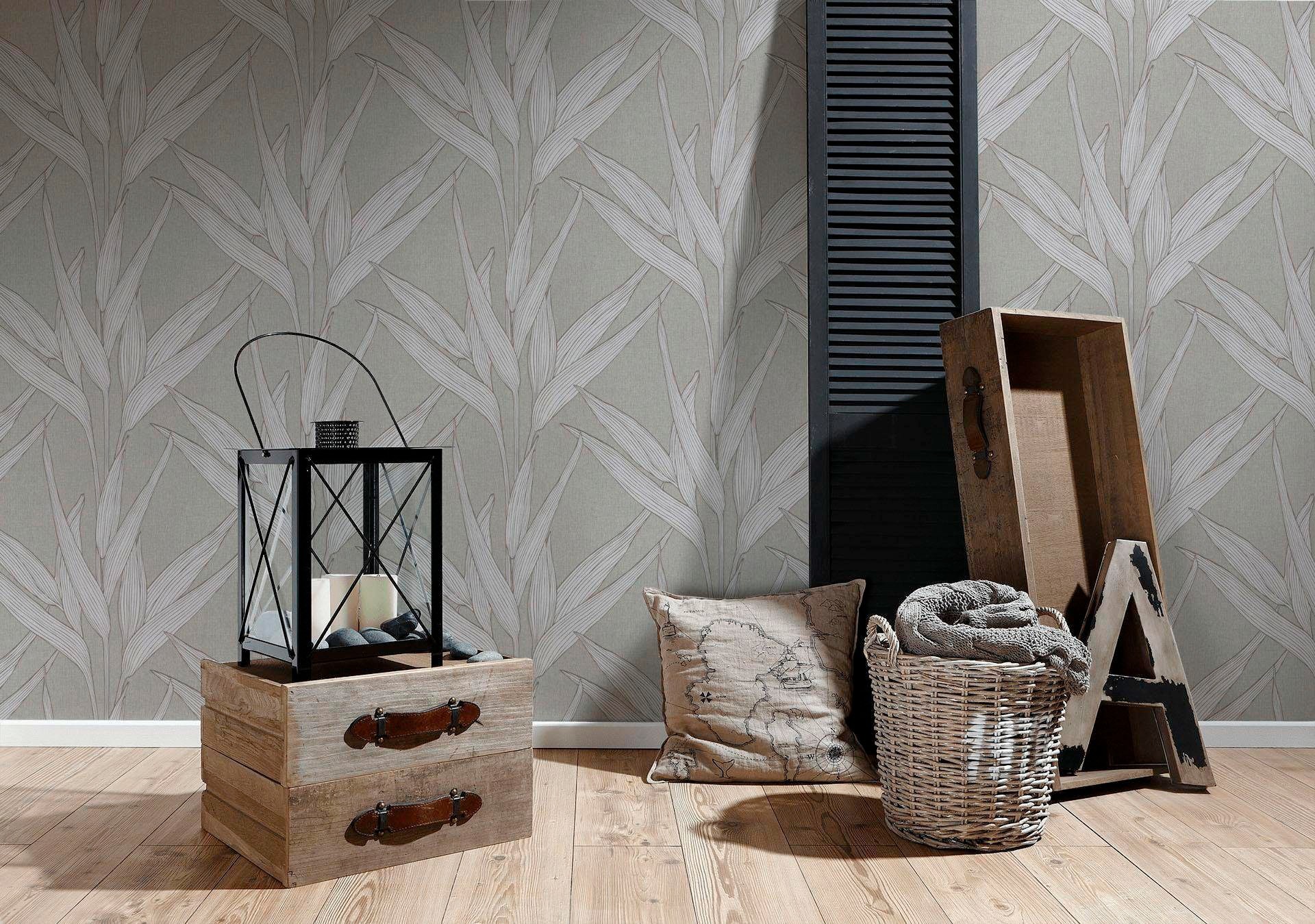 living walls Vliestapete »Hygge«, floral-geblümt, Landhaus Tapete Blumen