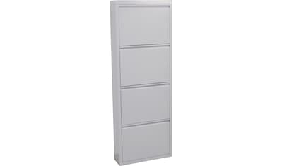 Schuhschrank »Melika«, aus Metall, 4 Schuhklappen, Höhe 139,5 cm kaufen Schuhschrank »Melika«, aus Metall, 4 Schuhklappen, Höhe 139,5 cm kaufen