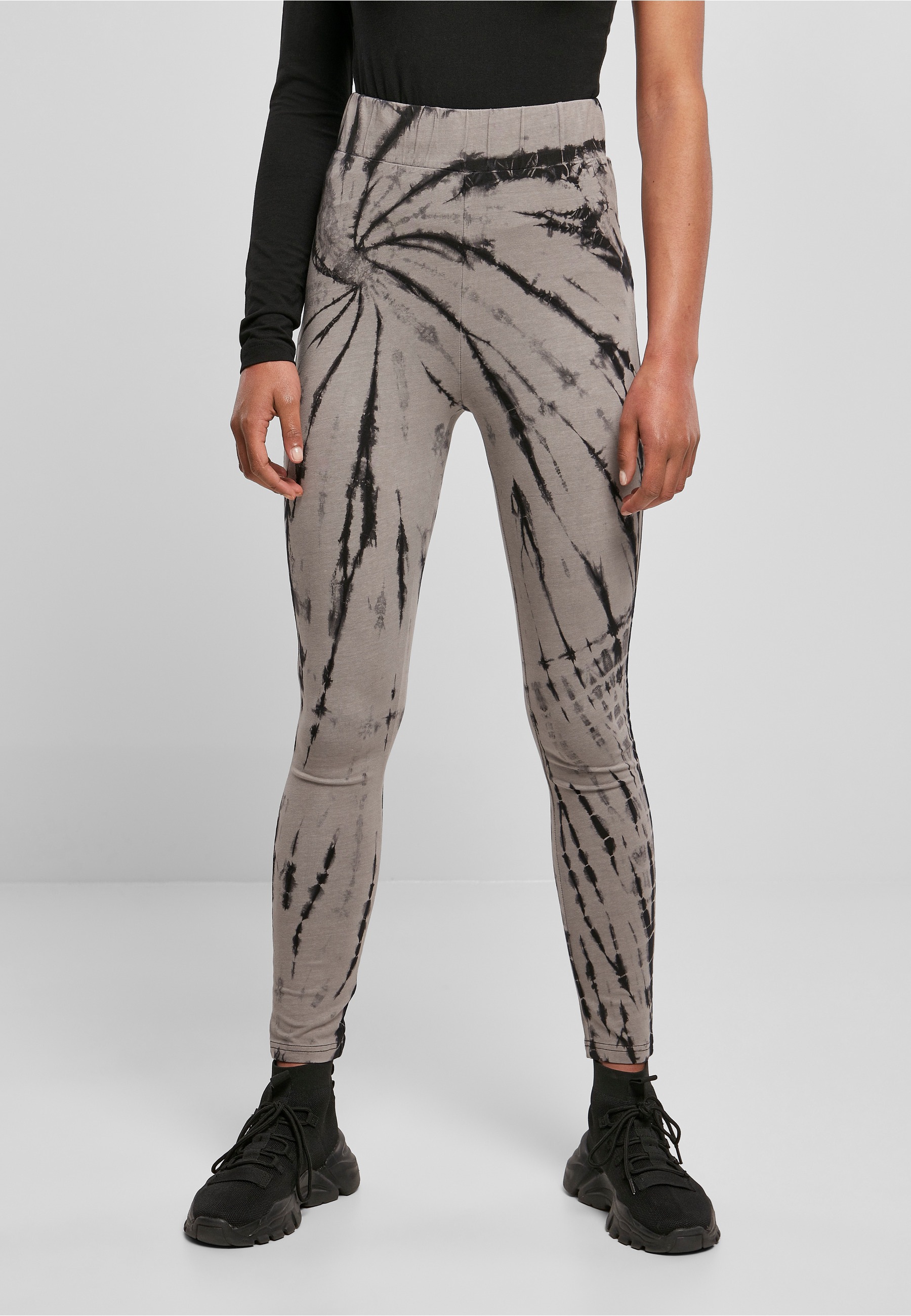 URBAN CLASSICS Leggings »Urban Classics Damen Ladies Cotton Tie Dye High Waist Leggings«