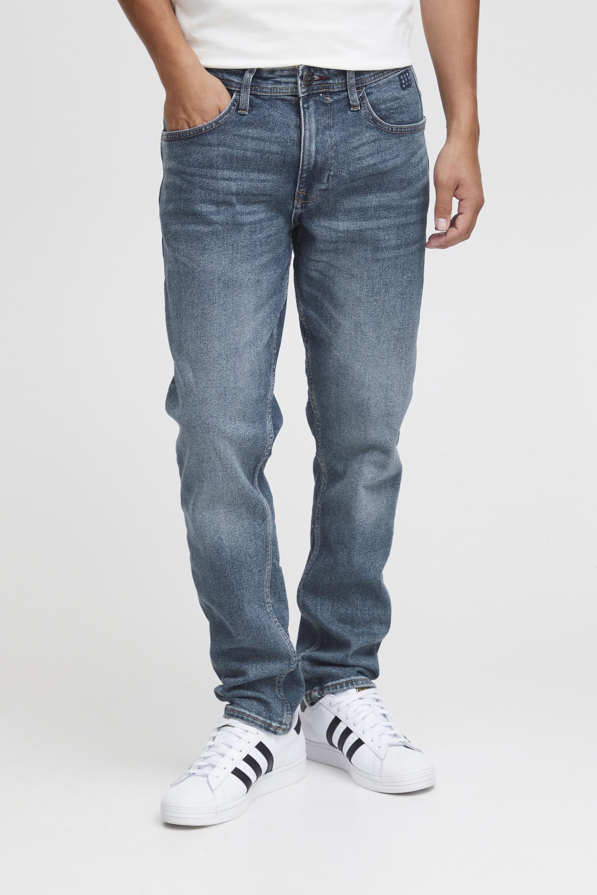 5-Pocket-Jeans BLEND "5-Pocket-Hose BHTwister", Herren, Gr. 38, Länge 32, blau (denim light blau), Obermaterial: 98% Baumwolle CO. 2% Elasthan EL., Hosen 5-Pocket-Jeans 5
