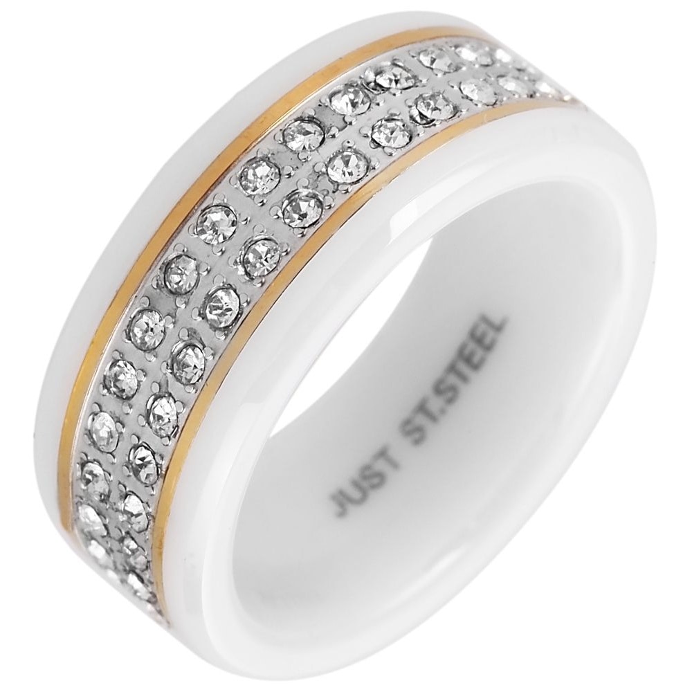 Fingerring ADELIA´S "Damen Ring aus Edelstahl" Gr. 62, silber, Fingerringe, Damen, 62, Edelstahl, Fingerring 5