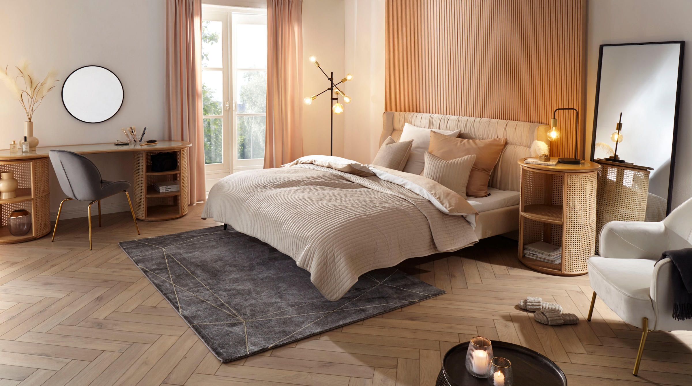 Leonique Teppich »Lucie«, rechteckig, 12 mm Höhe, modernes & grafisches Marmor Design, Kurzflor, Teppich mit Bordüre