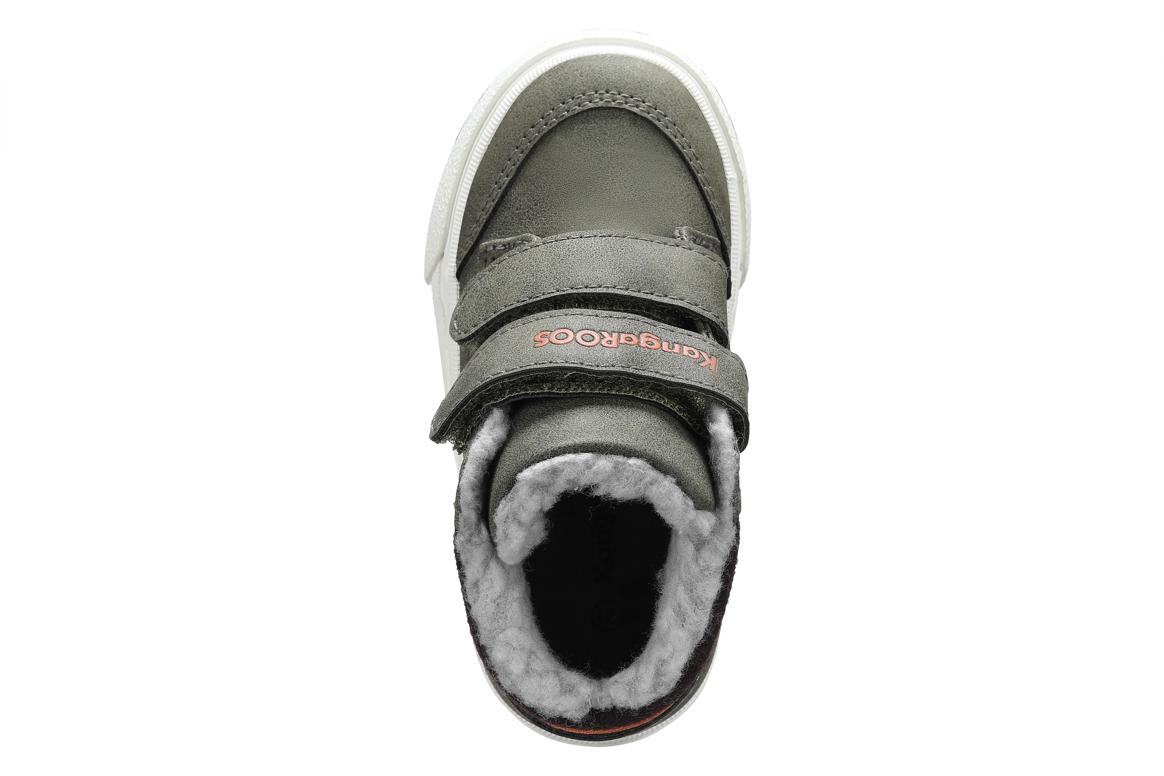 KangaROOS KaVu Primo V Girls Sneaker Olive/Flame 24 3