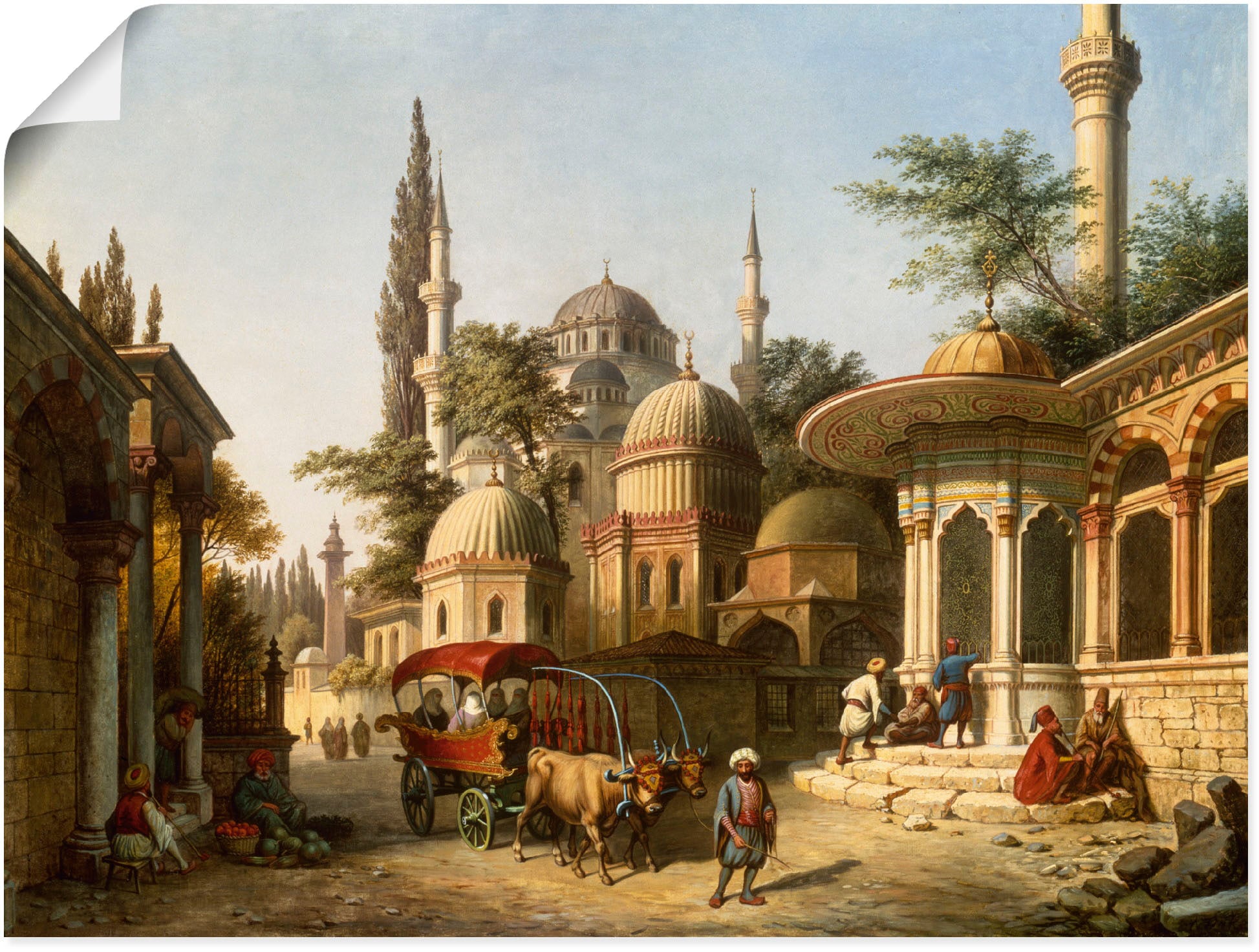 Artland Wandbild »Ansicht einer Moschee in Istanbul«, Gebäude, (1 St.), als  Alubild, Leinwandbild, Wandaufkleber oder Poster in versch. Größen kaufen |  BAUR