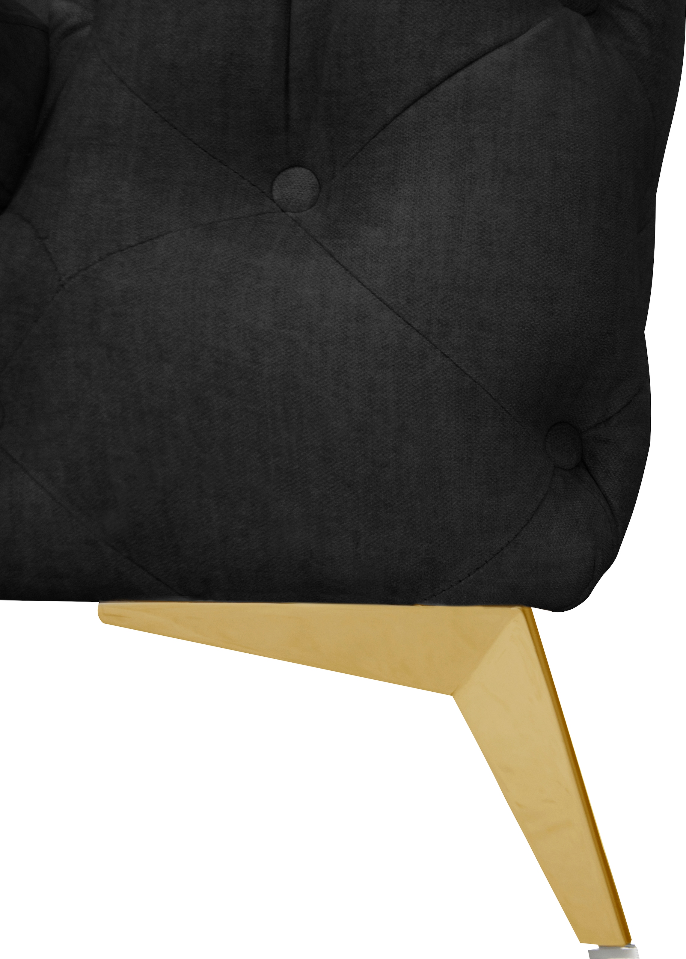 Leonique Chesterfield-Sofa »Glynis«, aufwändige Knopfheftung, moderne Chesterfield Optik, Fußfarbe wählbar
