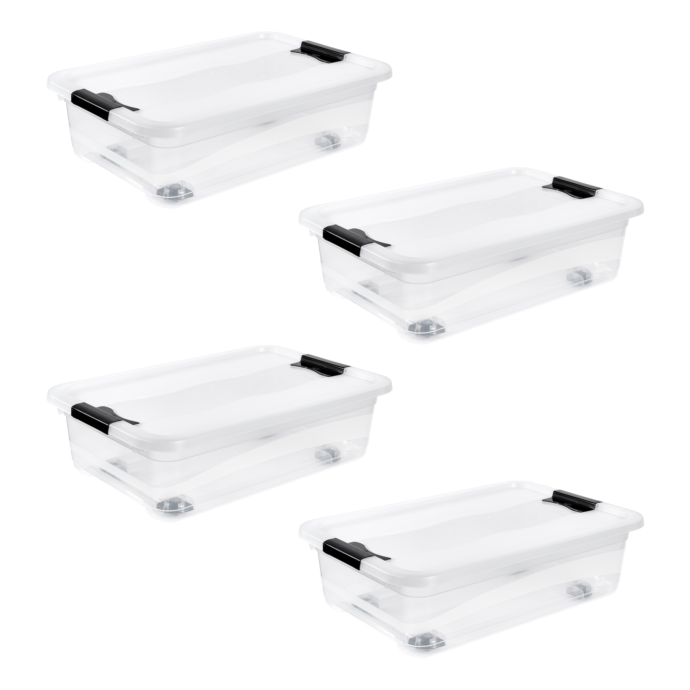 keeeper Aufbewahrungsbox "Konrad, Box mit Rollen, 4er Set, 28 L, 59,5 x 39, günstig online kaufen