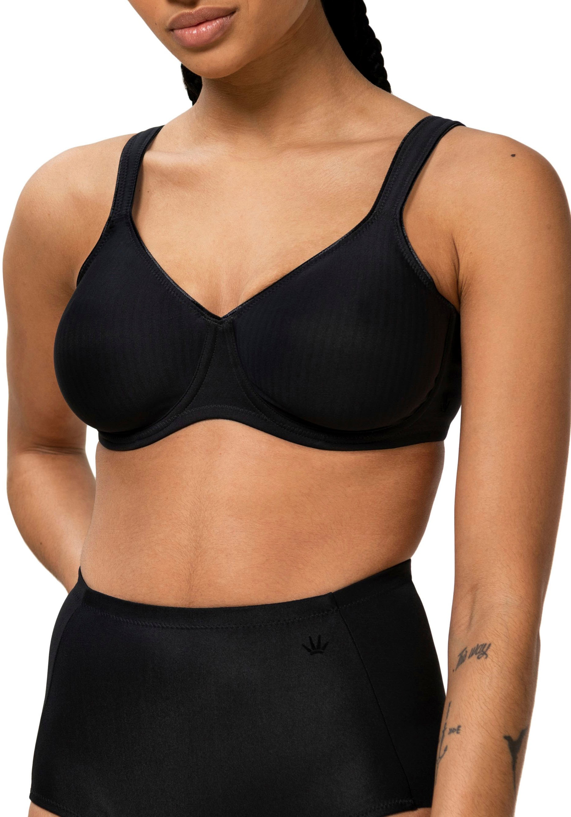 Triumph Bügel-BH »Modern Soft+Cotton W«, Cup B-F, mit dezentem Streifenmuster, Basic Dessous