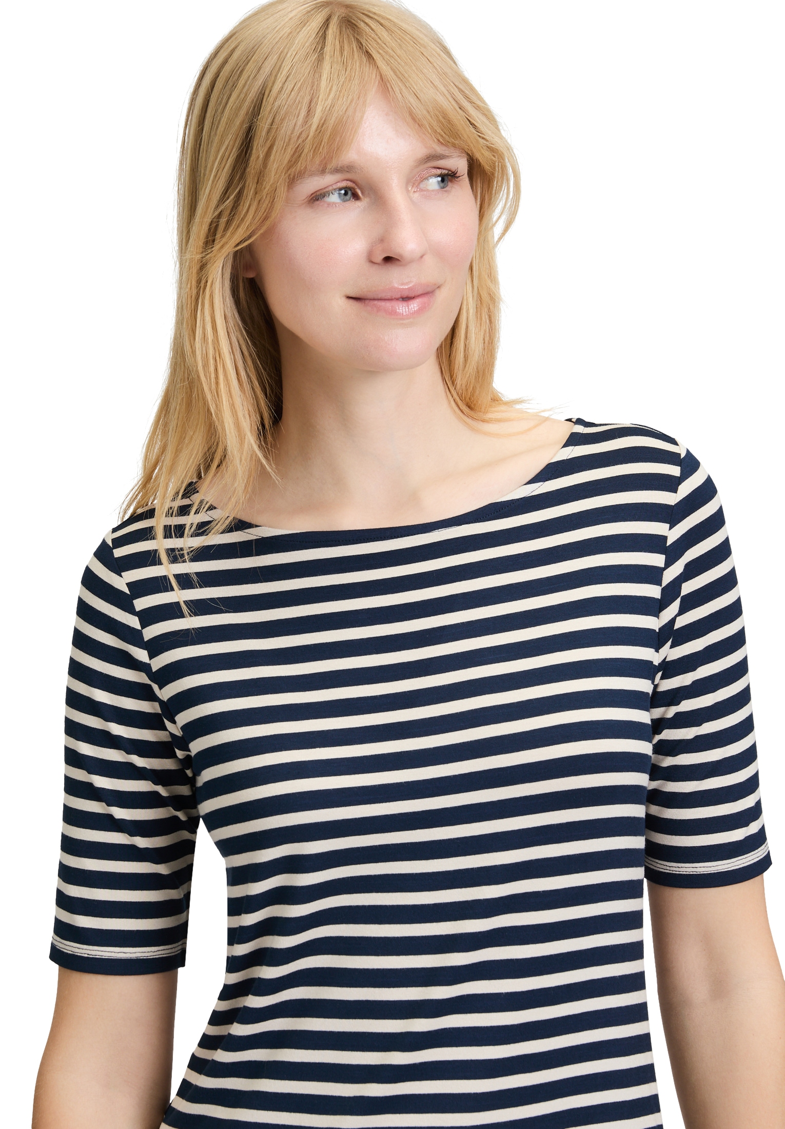 Betty Barclay Kurzarmshirt »Betty Barclay Ringelshirt mit U-Boot-Ausschnitt«, (1 tlg.)