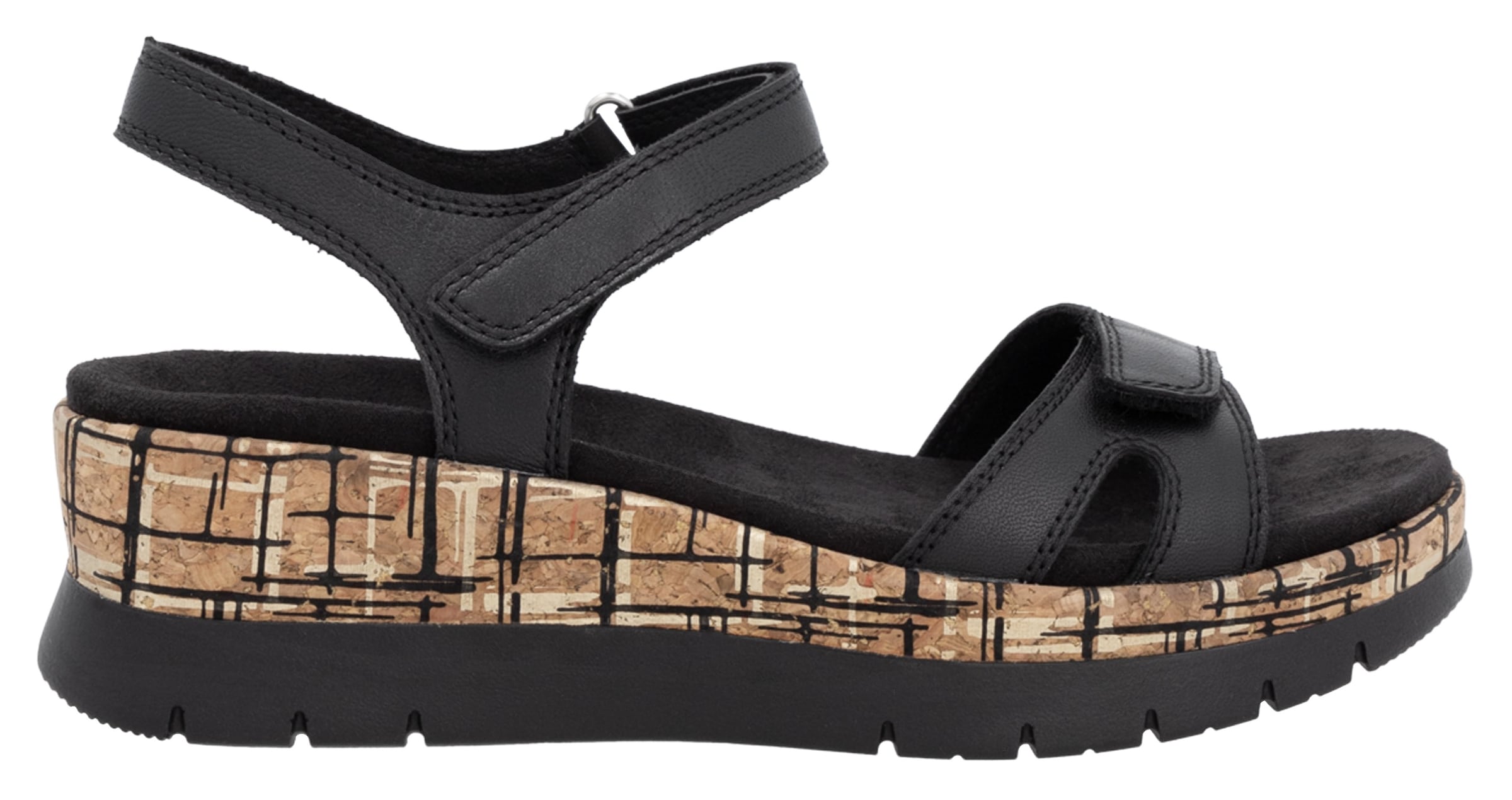 Remonte Keilsandalette, Riemchensandale, Bequemschuh, Sommerschuh mit Klettverschlüssen