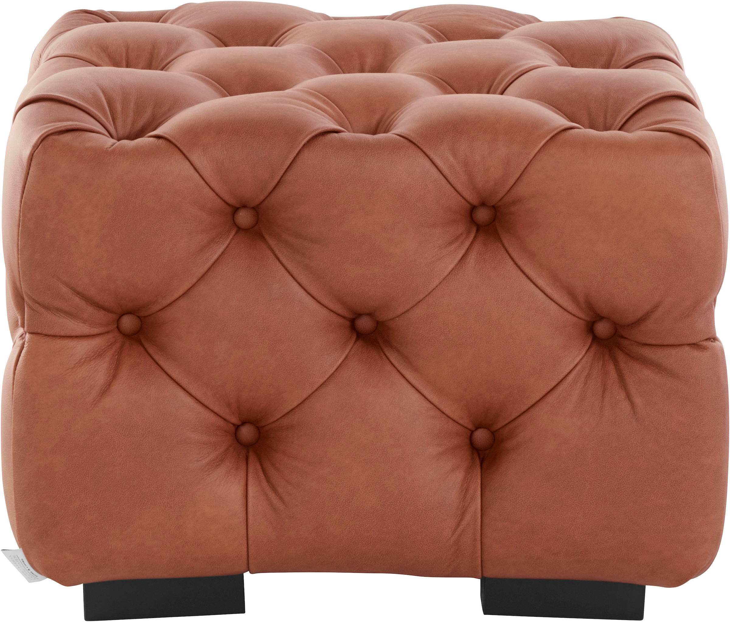 Guido Maria Kretschmer Home&Living Polsterhocker »Kalina«, mit klassischer Chesterfield-Knopfheftung, passend zur Serie "Kalina"