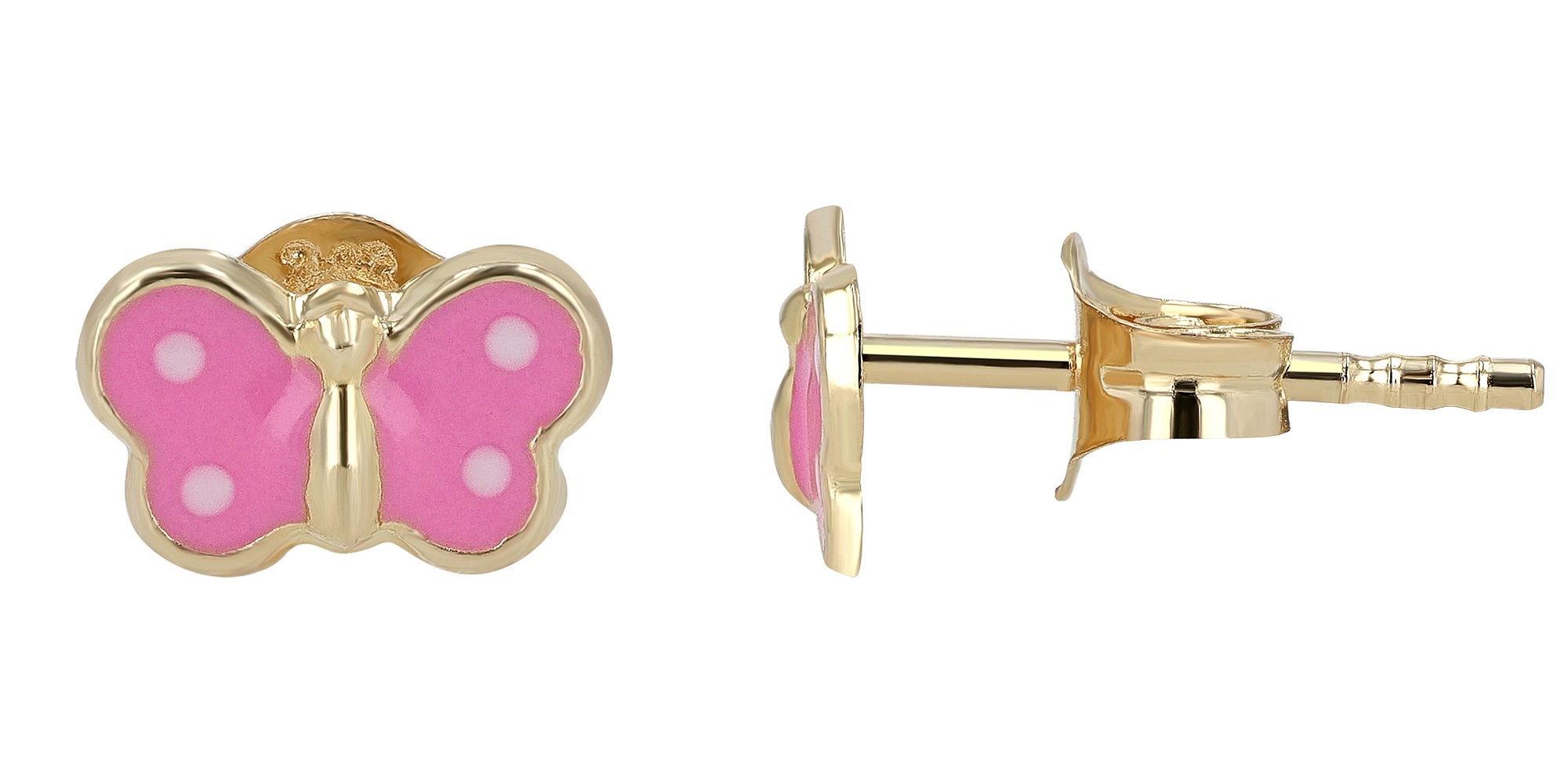 Adelia´s Paar Ohrhänger »Mädchen Ohrringe – Ohrstecker aus 333 Gold mit Emaille« Ideal als Geschenk für besondere Anlässe