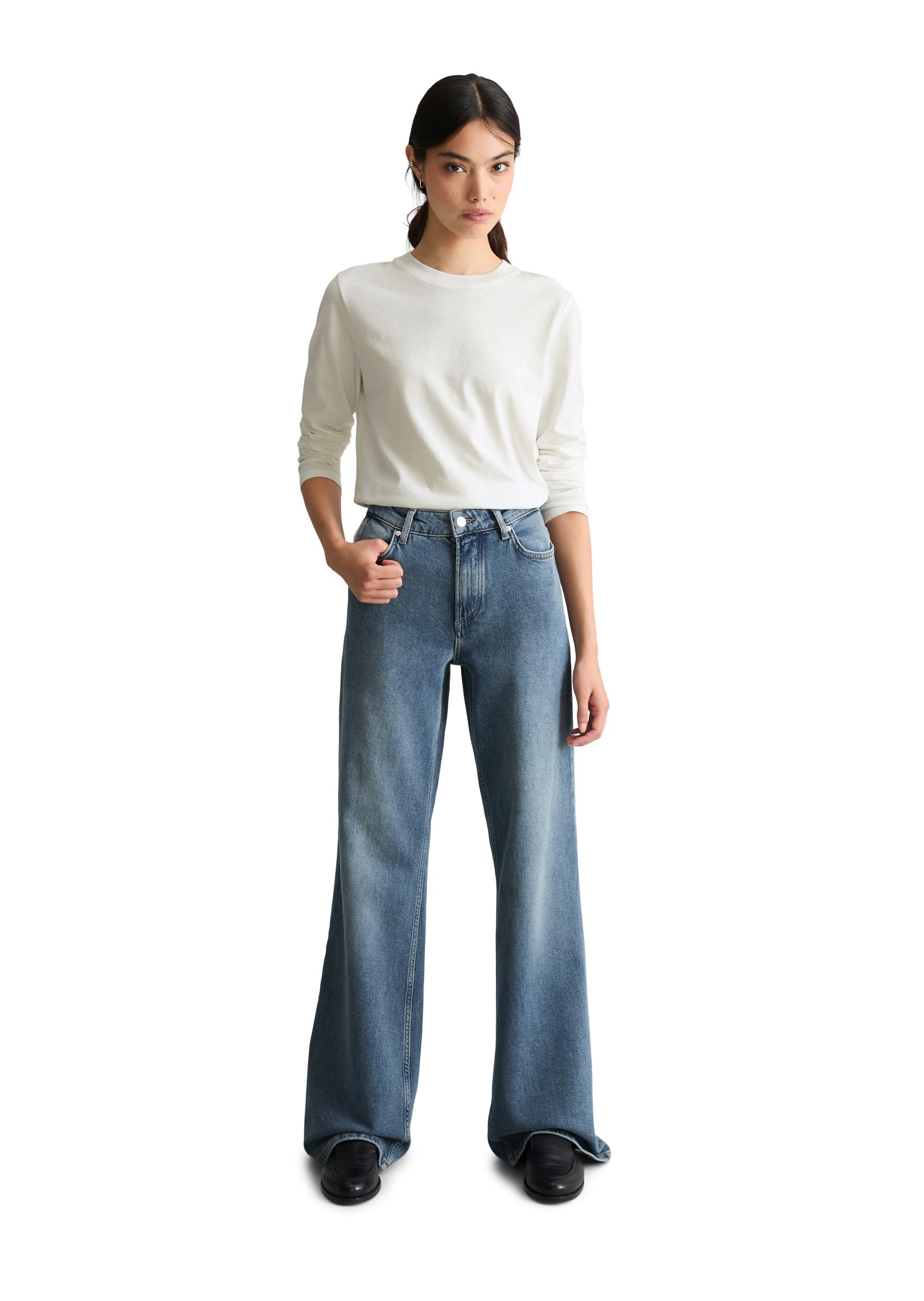 Marc O'Polo DENIM Schlagjeans »aus Organic-Cotton-Lyocell-Mix«