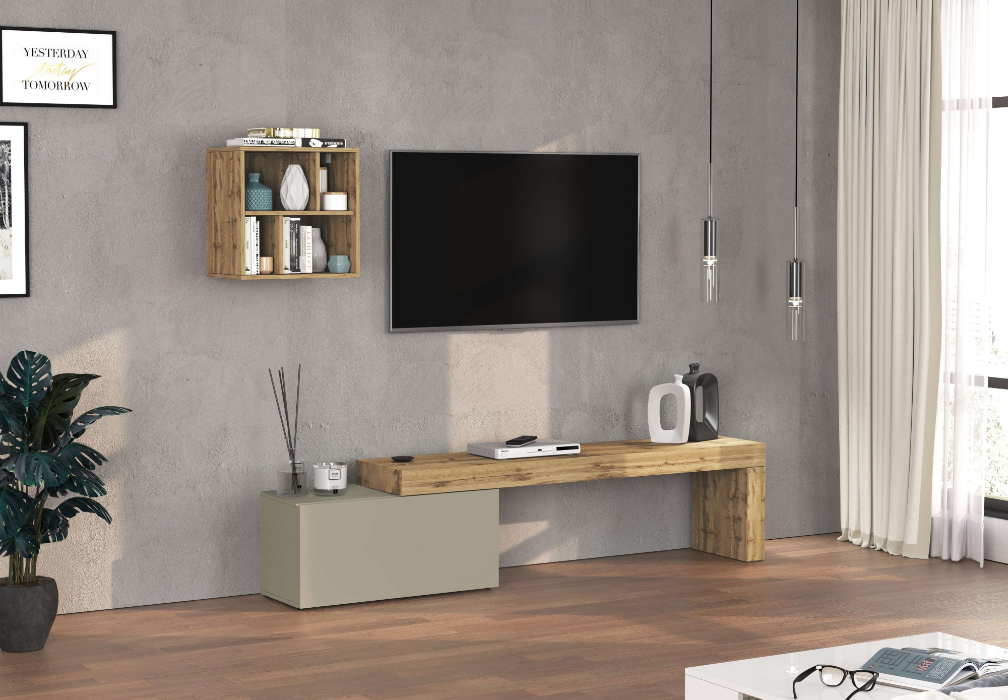 OTTO home TV-Wand "Chronos TV-Set, Wohnwand – Elemente frei platzierbar, Ma günstig online kaufen