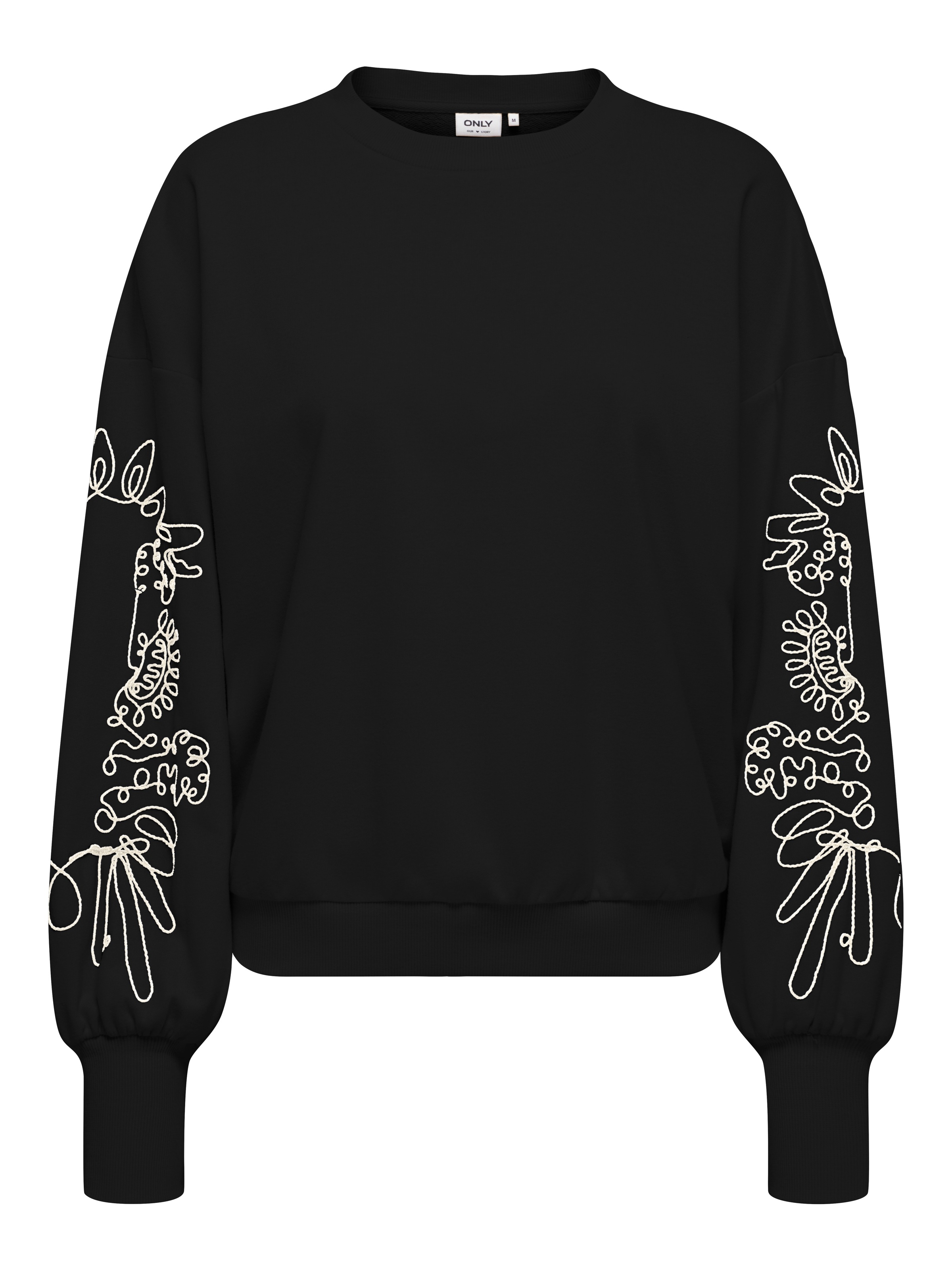 ONLY Sweatshirt "ONLBROOKE L/S O-NECK DETAIL SWT NOOS" günstig online kaufen