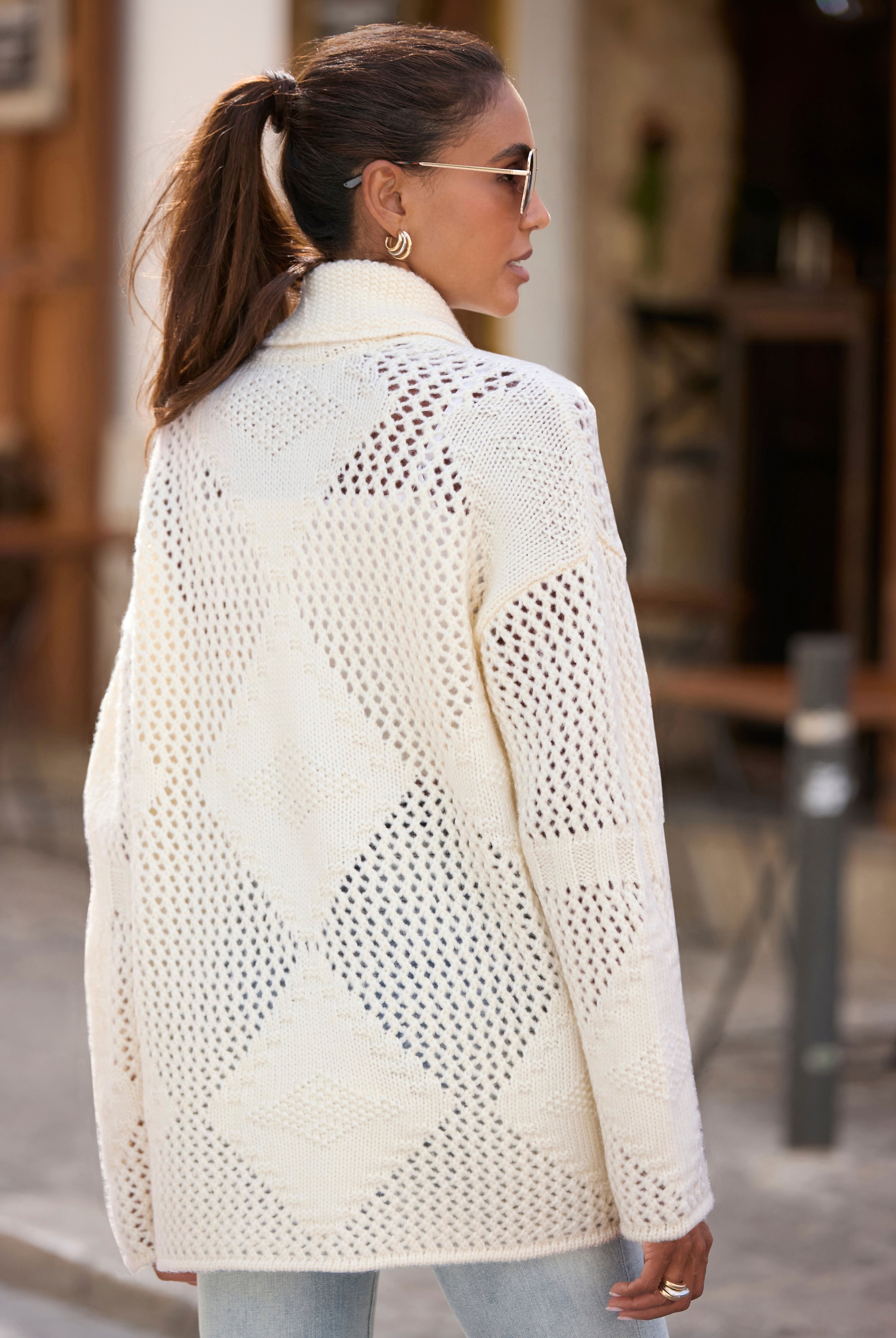 LASCANA Cardigan, aus weicher Strickware