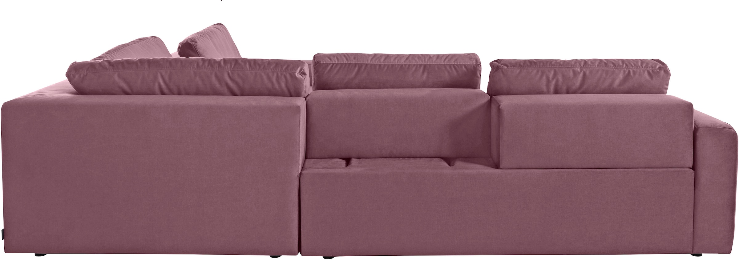 Places of Style Ecksofa »Bloomfield, L-Form«, extra tiefe Sitzfläche, wahlweise mit Sitztiefenverstellung