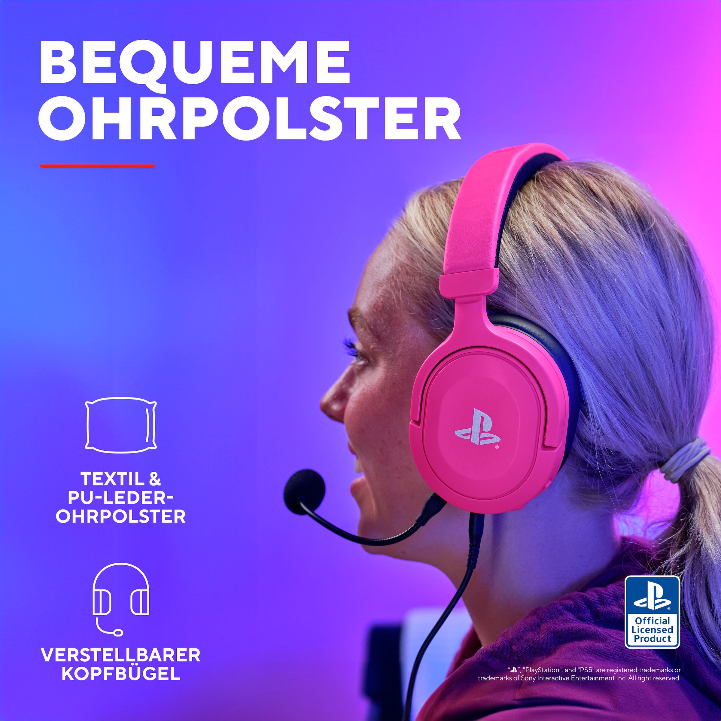 Trust Gaming-Headset »GXT 498P Forta«, Mikrofon abnehmbar