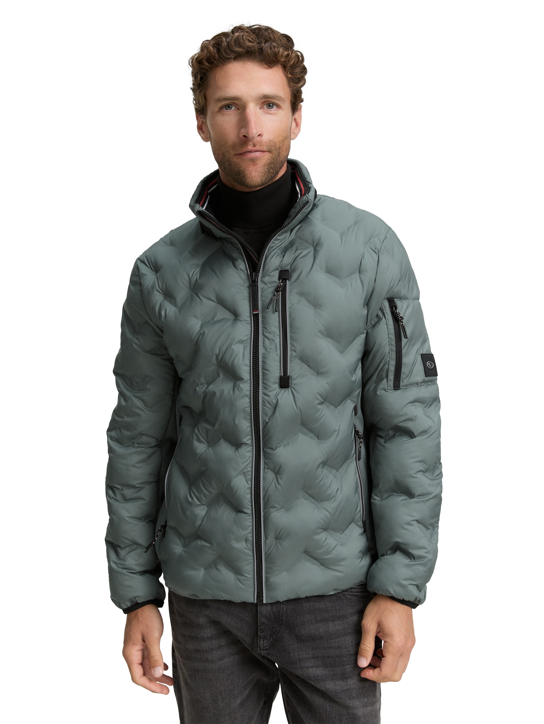 TOM TAILOR Hybridjacke, ohne Kapuze, mit Taschen und Stehkragen günstig online kaufen