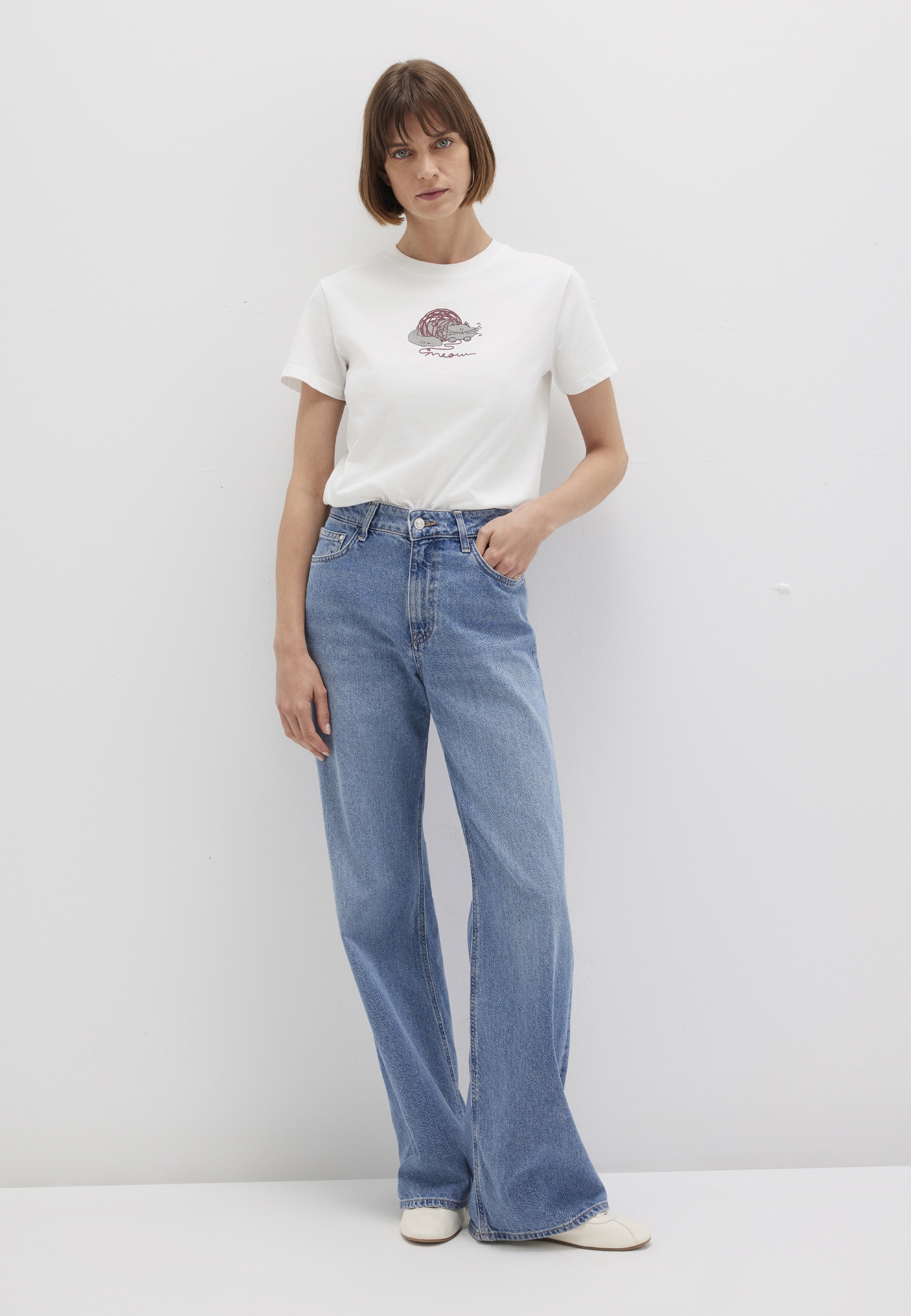 Mavi T-Shirt »CAT PRINTED T-SHIRT«, Print T-Shirt