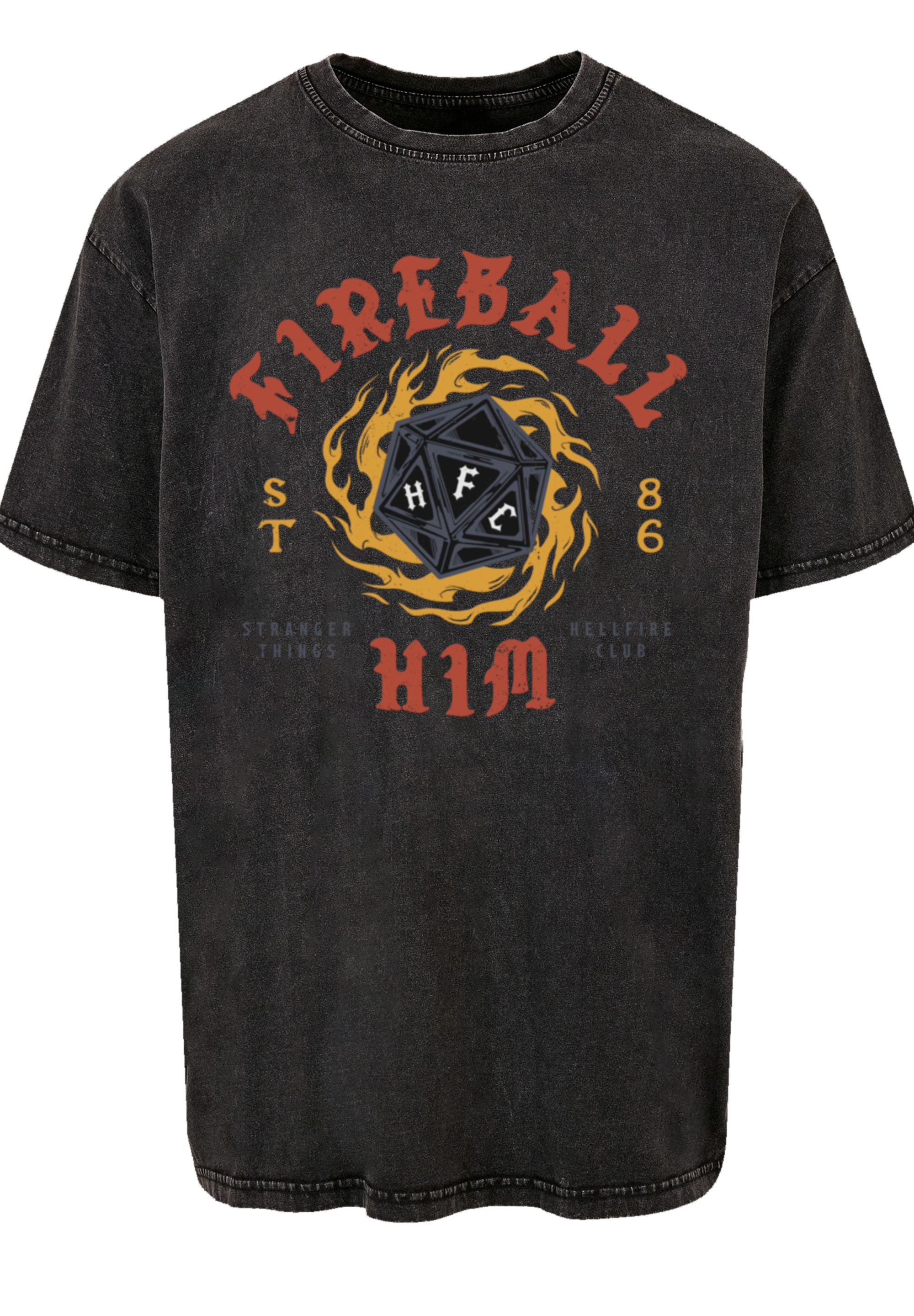 F4NT4STIC T-Shirt »Stranger Things Fireball Dice 86 Netflix TV Series«, Premium Qualität