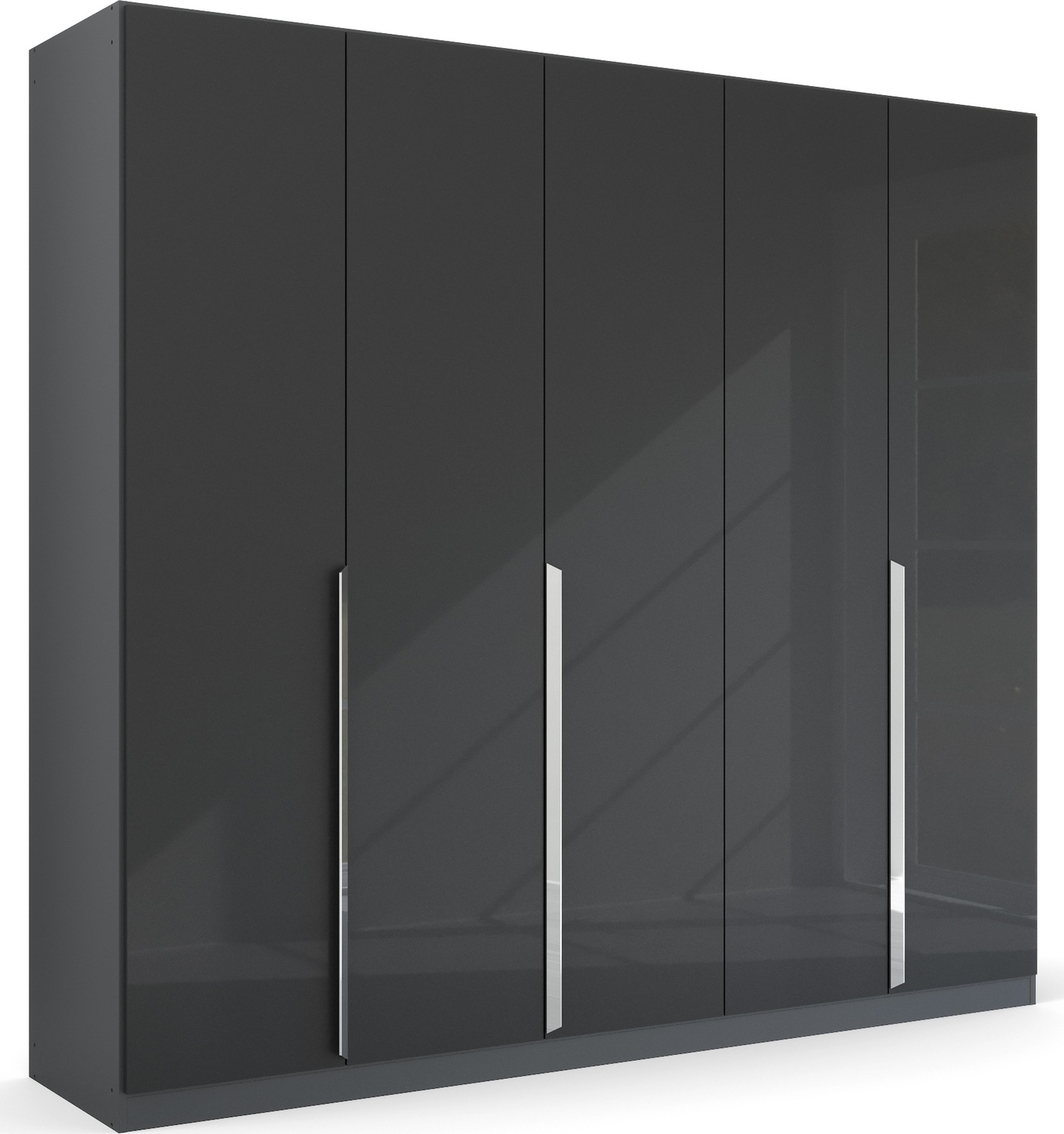 rauch Drehtürenschrank "Kleiderschrank Schrank Garderobe Ankleide GLAMOUR BY QUADRA SPIN" Breiten: 181/226/271 cm, Höhe 210 cm, mit eleganter Hochglanzfront und Stangengriff MADE IN GERMANY