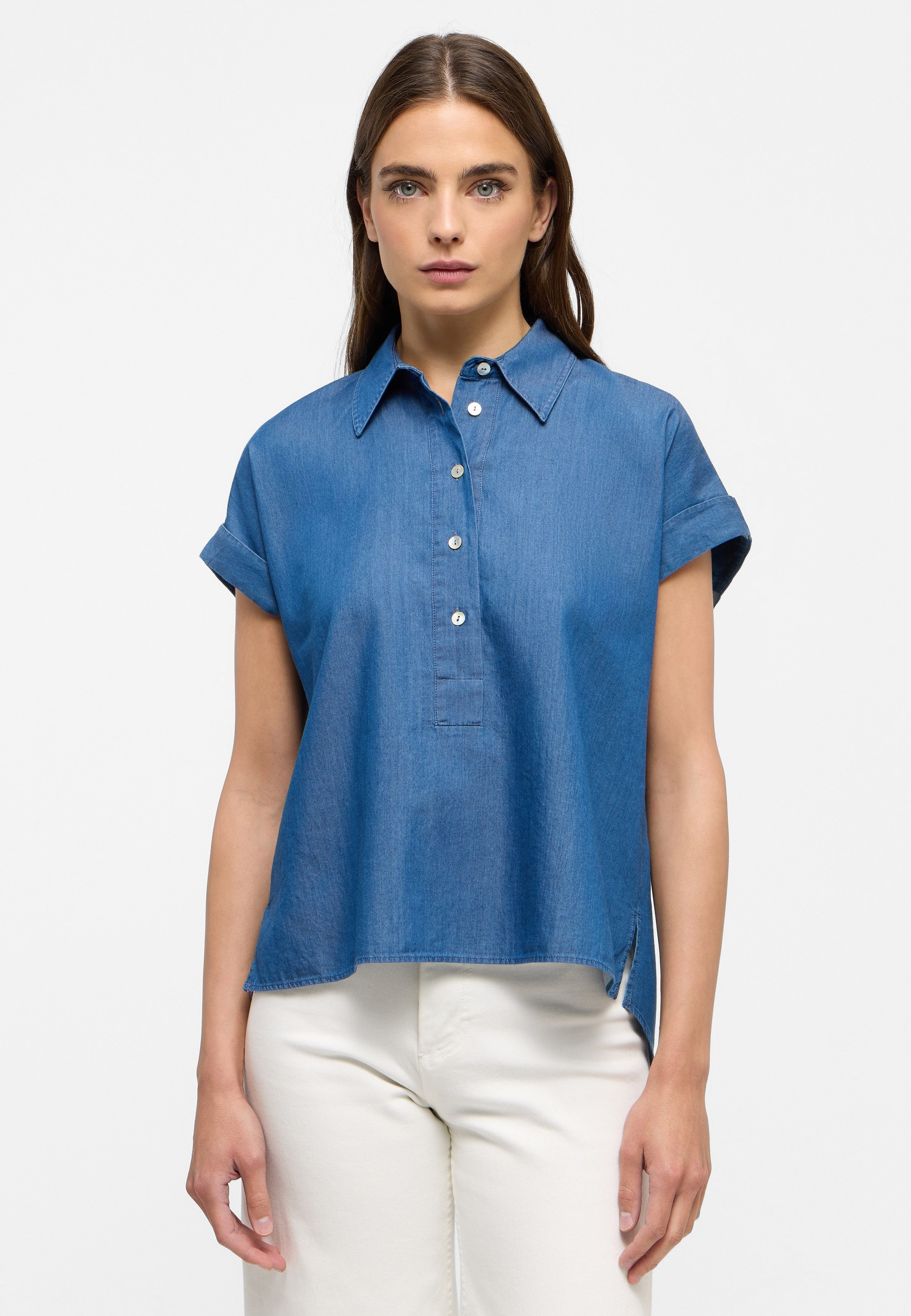 Eterna Hemdbluse "LOOSE FIT" EASY IRON (bügelleicht) günstig online kaufen