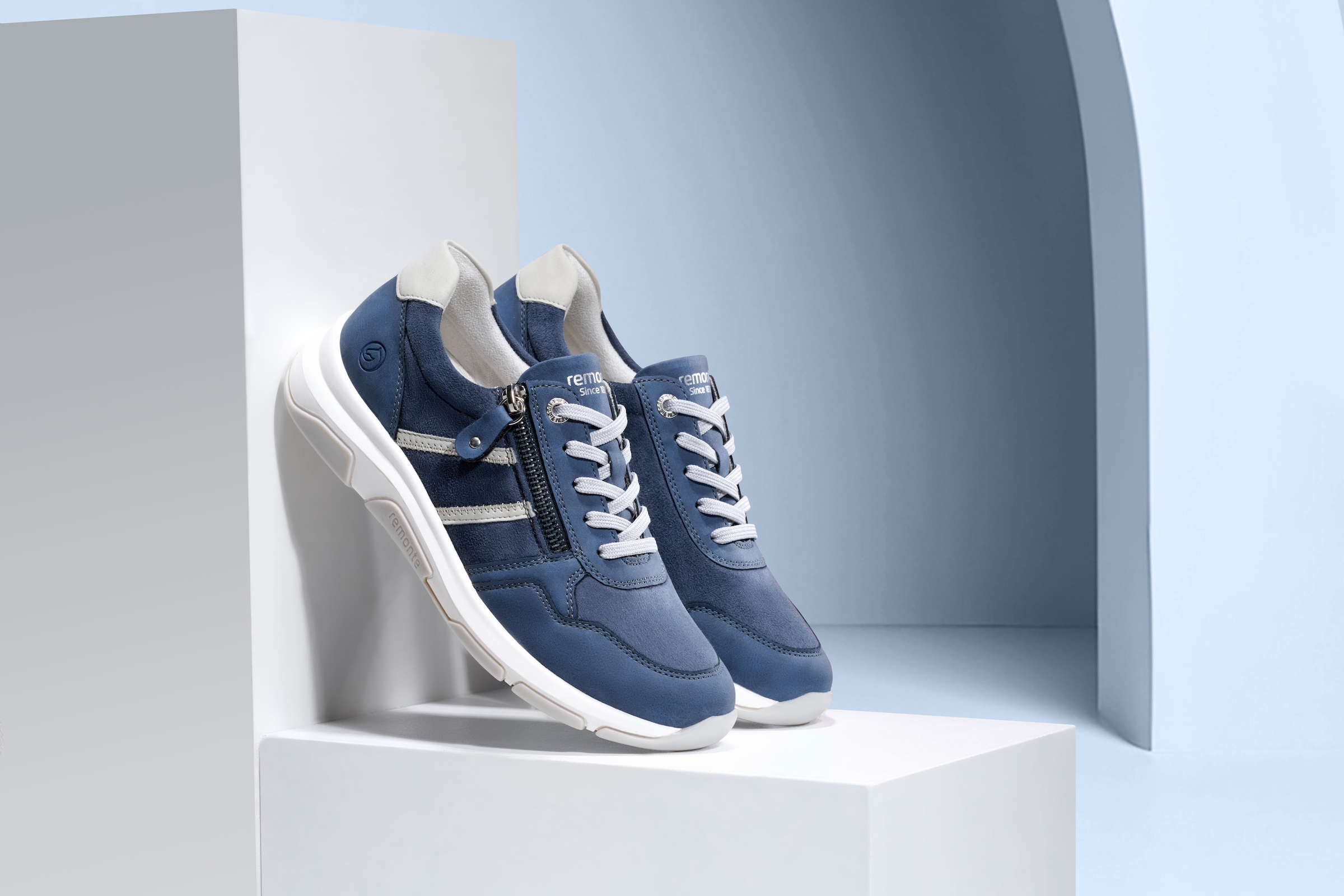 Remonte Keilsneaker, Freizeitschuh, Halbschuh, Schnürschuh in veganer Verarbeitung