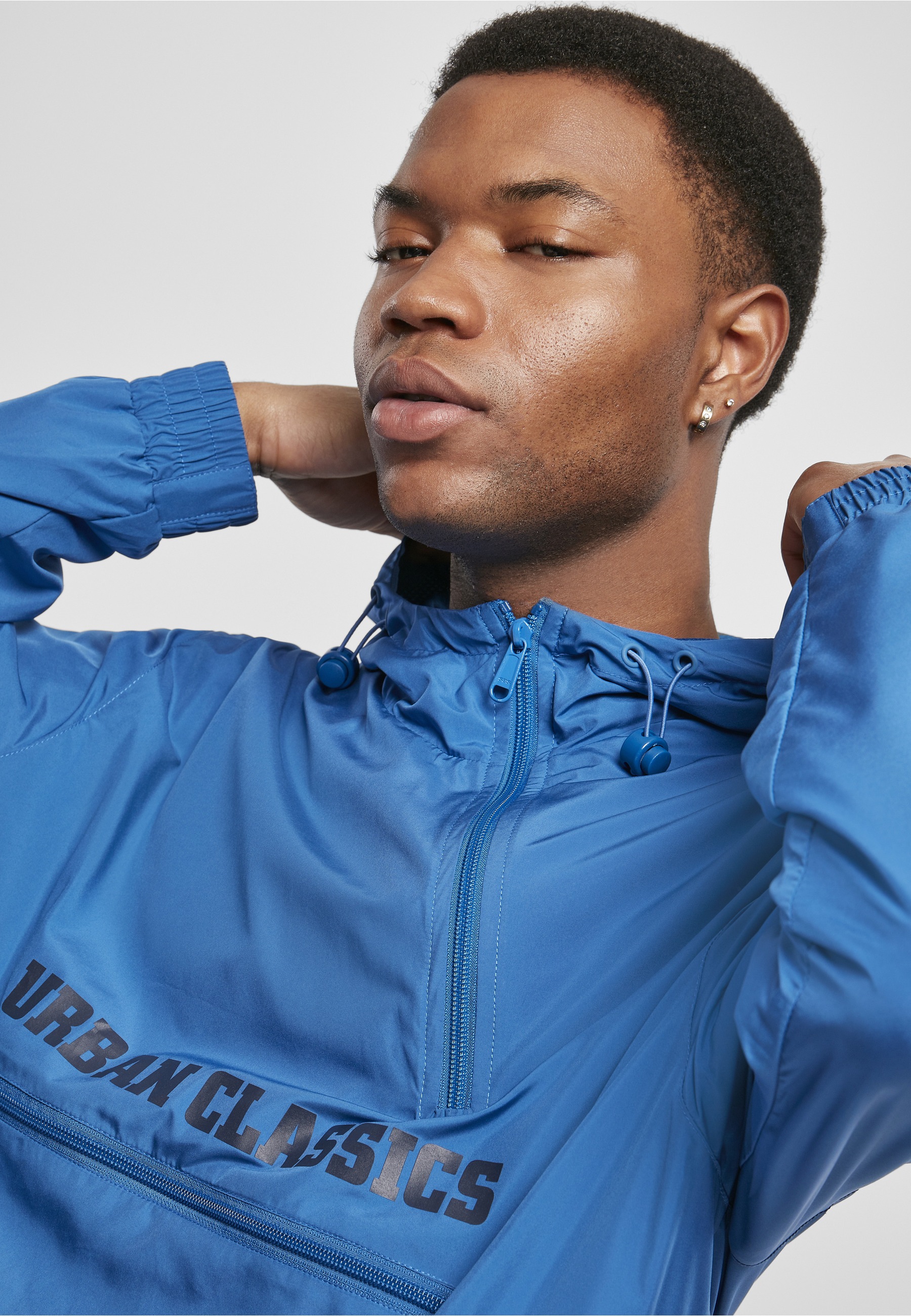 URBAN CLASSICS Langmantel »Urban Classics Herren Commuter Pull Over Jacket«