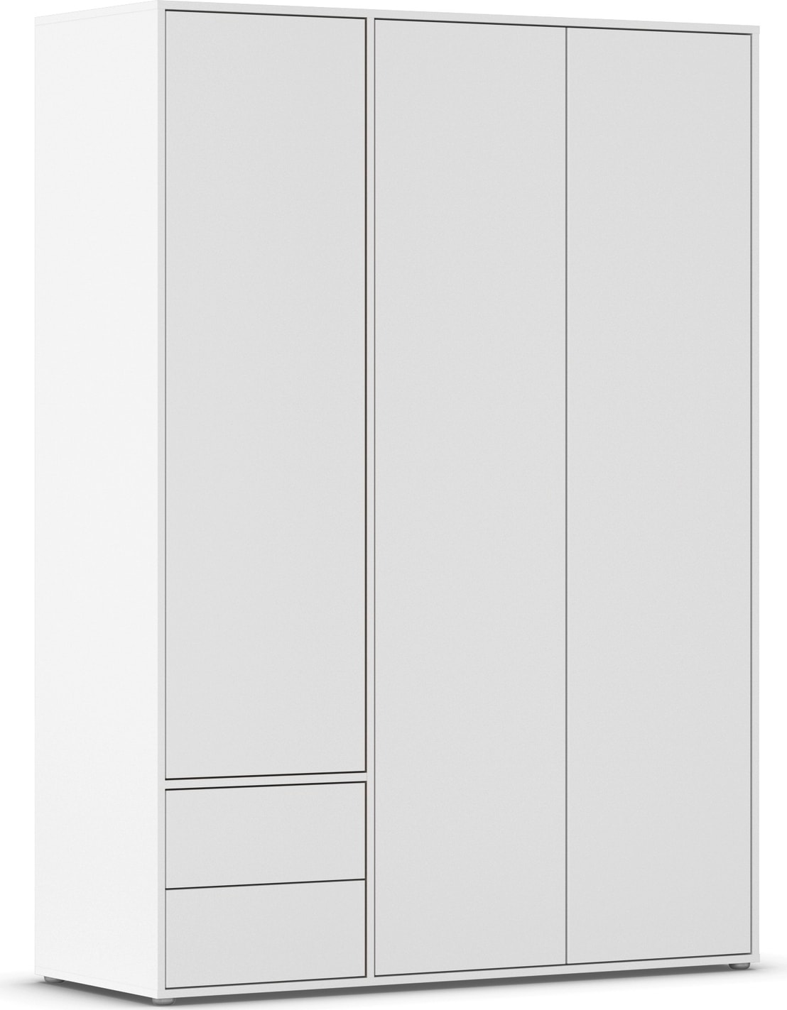 rauch "Kleiderschrank Schrank Garderobe Wäscheschrank NABILA viel Stauraum" in 3 verschiedenen Ausstattungen BASIC/CLASSIC/PREMIUM, mit 2 Schubladen und Push-to-Open Funktion TOPSELLER MADE IN GERMANY