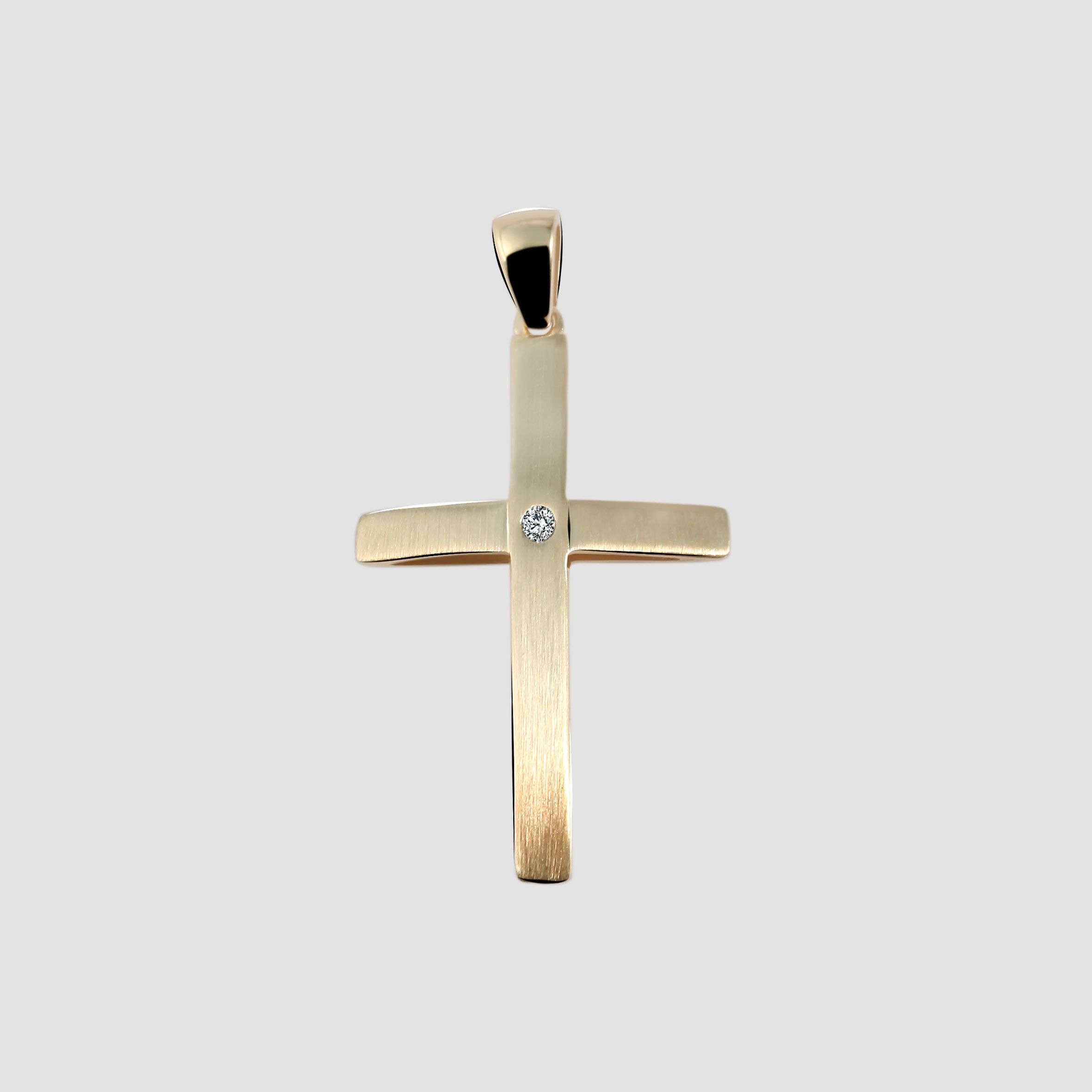 Adelia´s Kettenanhänger »Damen Anhänger – Kreuz Kreuzanhänger aus 375 Gold mit Zirkonia«  Geschenkidee: zeitlos und vielseitig