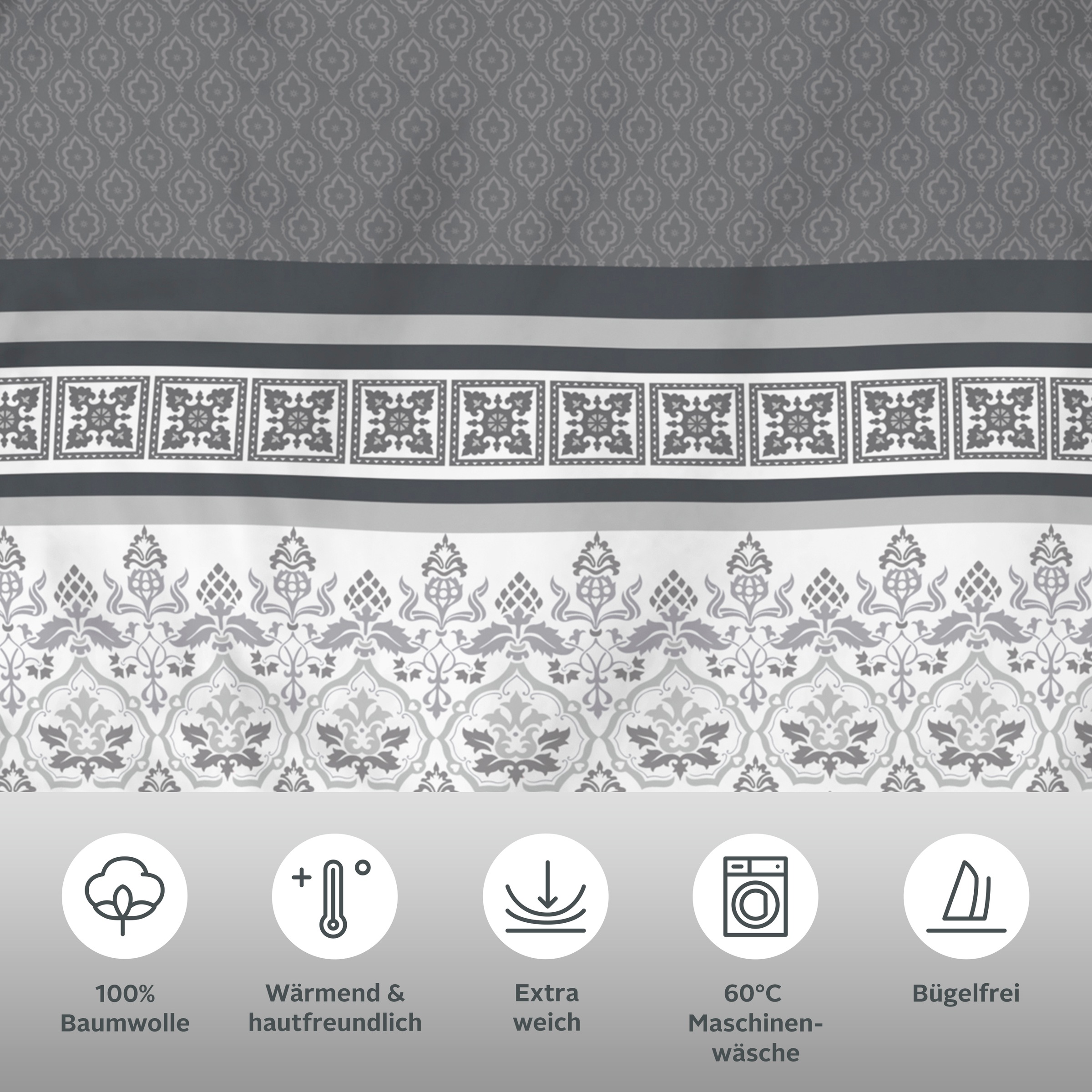 Thumbnail - OTTO home Bettwäsche "Cremona" romantische Bettwäsche in verschiedenen Qualitäten, ab Gr. 135x200 cm