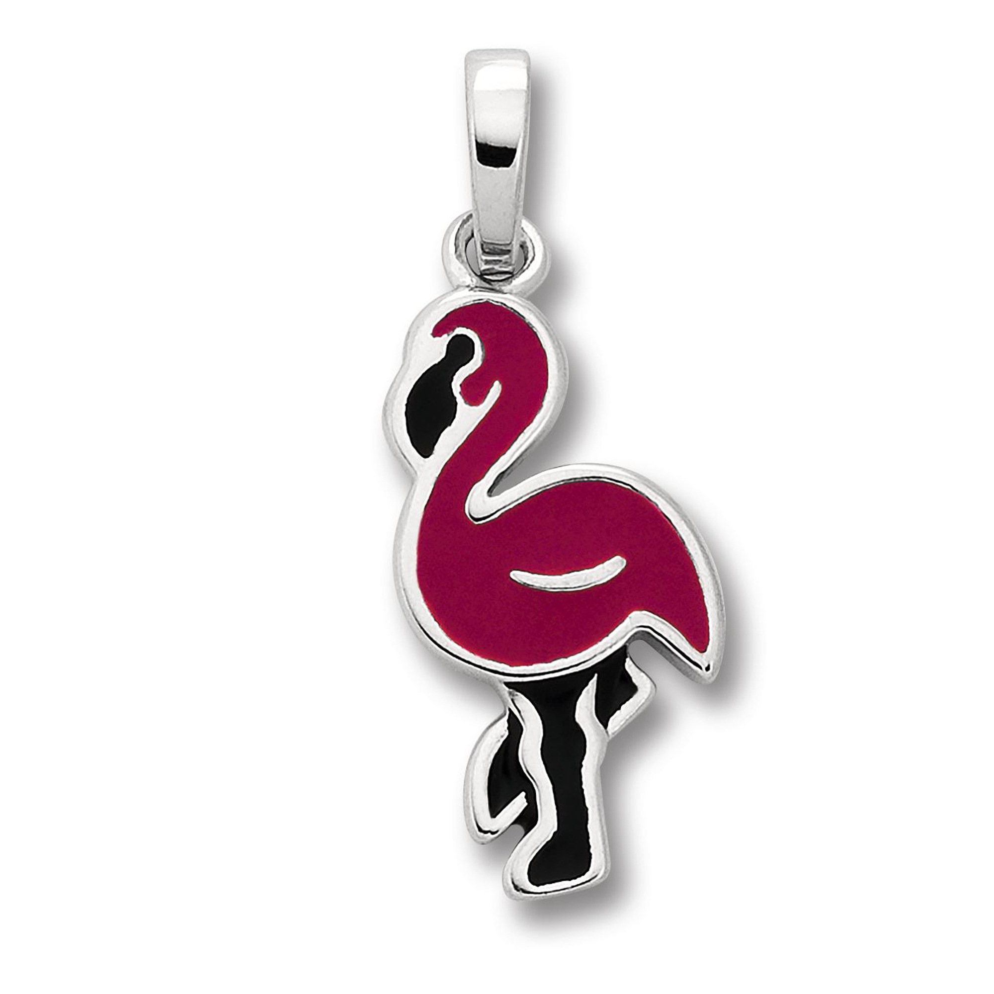 Kettenanhänger ONE ELEMENT "Flamingo Anhänger aus 925 Silber", silber, Schmuckanhänger, Mädchen, Silber 925 (Sterlingsilber), Kettenanhänger, Ihr persönliches Symbol – liebevoll gearbeitet für jeden Tag