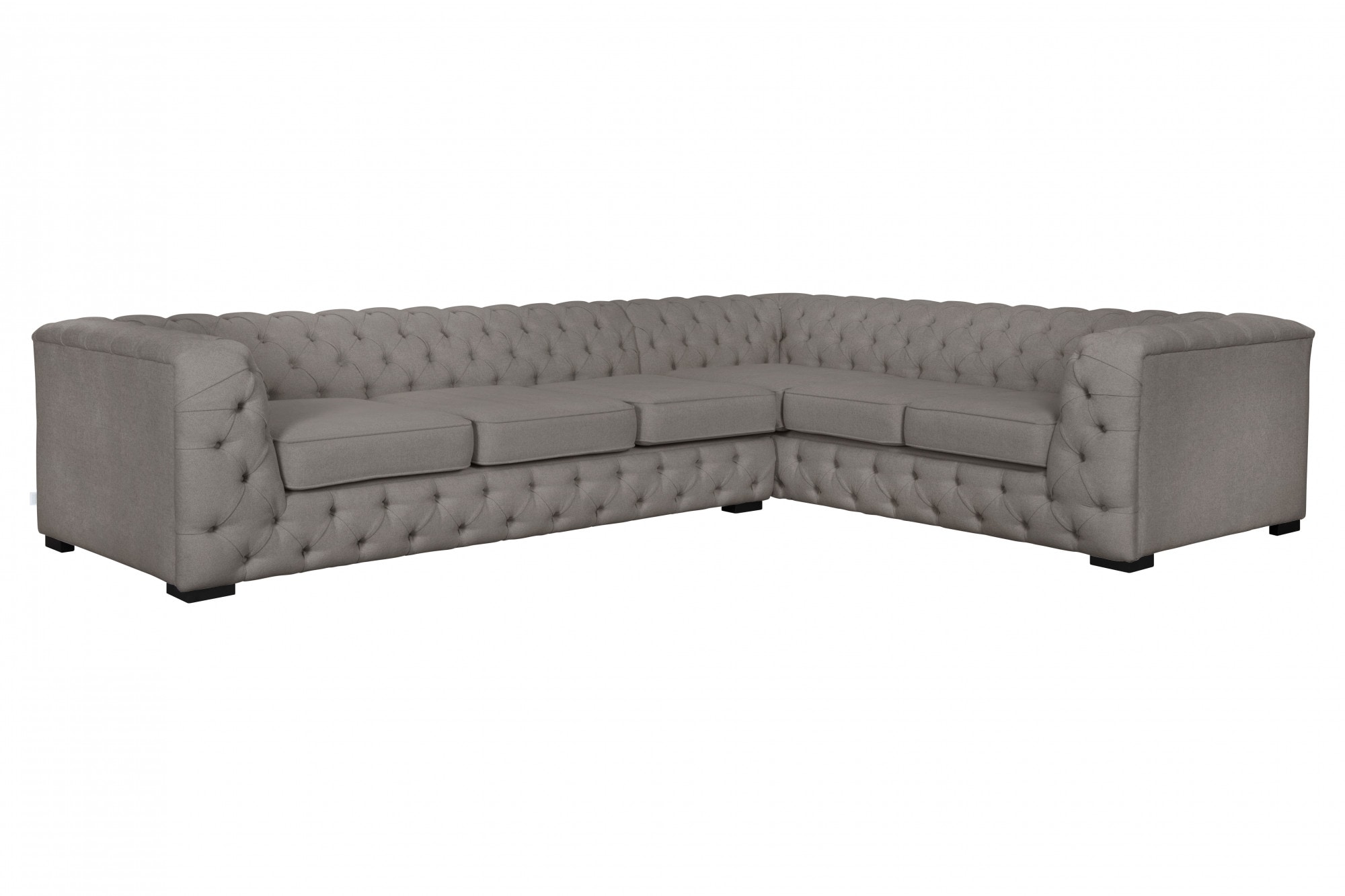 Guido Maria Kretschmer Home&Living Chesterfield-Sofa "KALINA L-Form", hochwertig Chesterfield-Ausführung