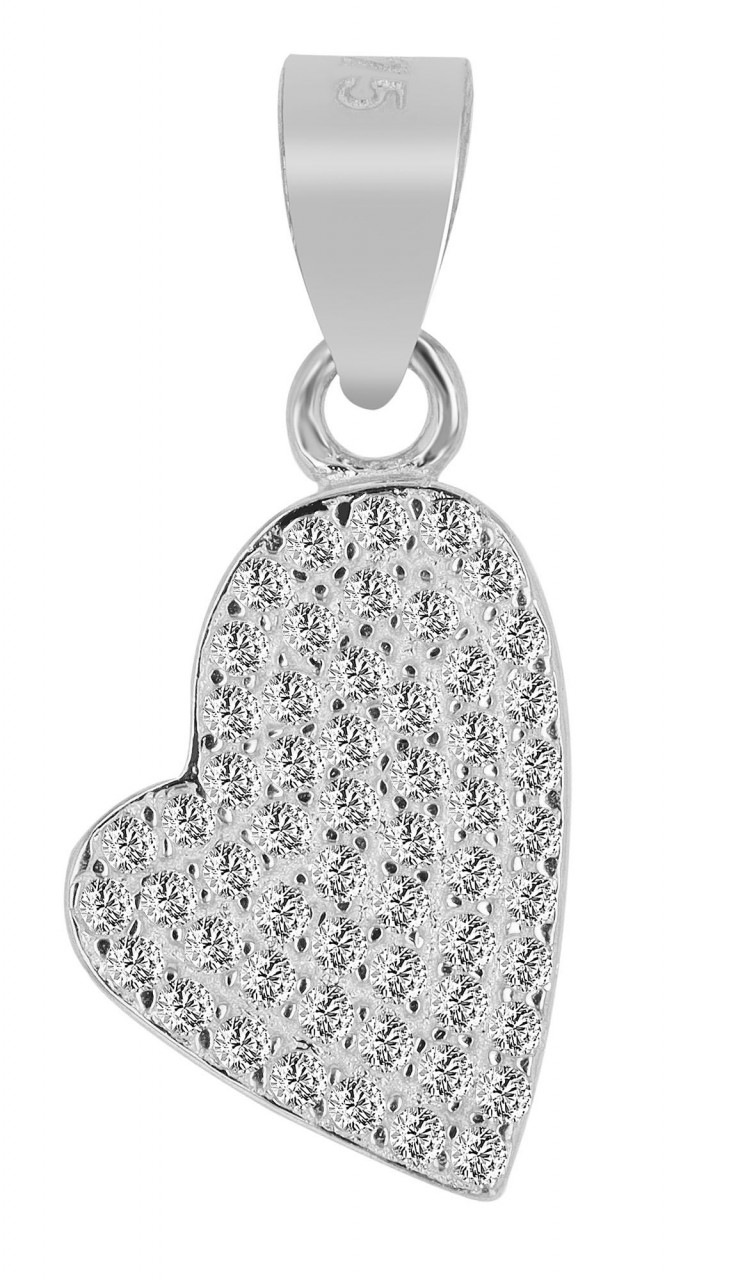 Kettenanhänger ADELIA´S "zeitloser Herz Anhänger aus 925 Sterling Silber", gold, Schmuckanhänger, Damen, Silber 925 (Sterlingsilber), Kettenanhänger