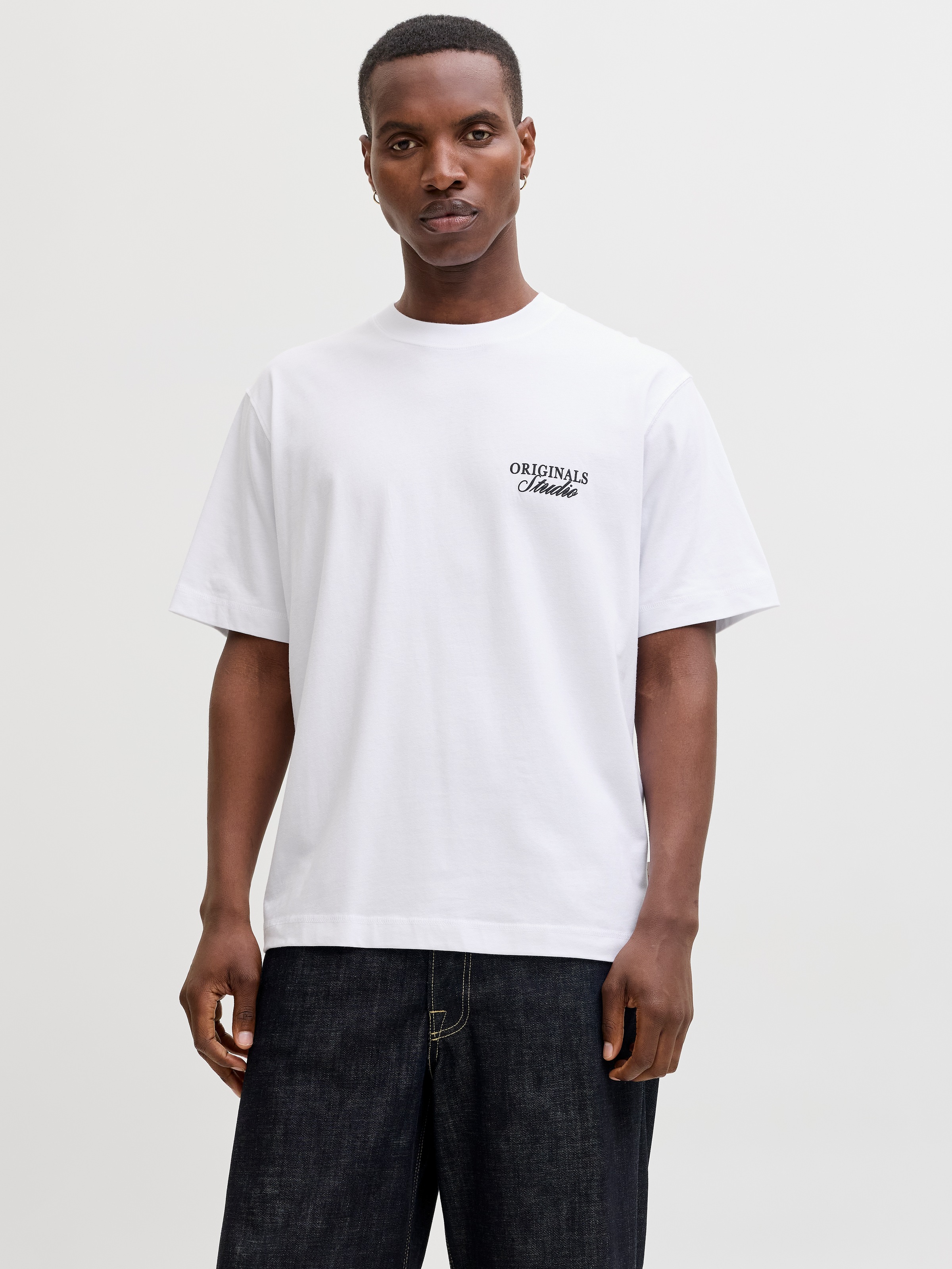 Jack & Jones Kurzarmshirt "JORNORREBRO TYPO TEE SS CREW NECK NOOS" Baumwoll günstig online kaufen