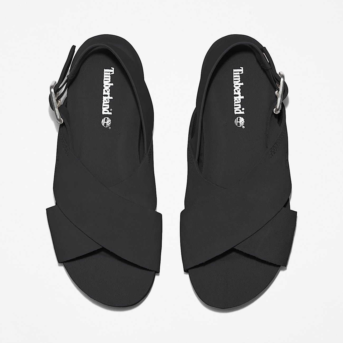Sandale TIMBERLAND "MALIBU WAVES BASIC BACKSTRAP SANDAL", Damen, Gr. 41, jet schwarz, Leder, Schuhe Sandale, aus Leder 3