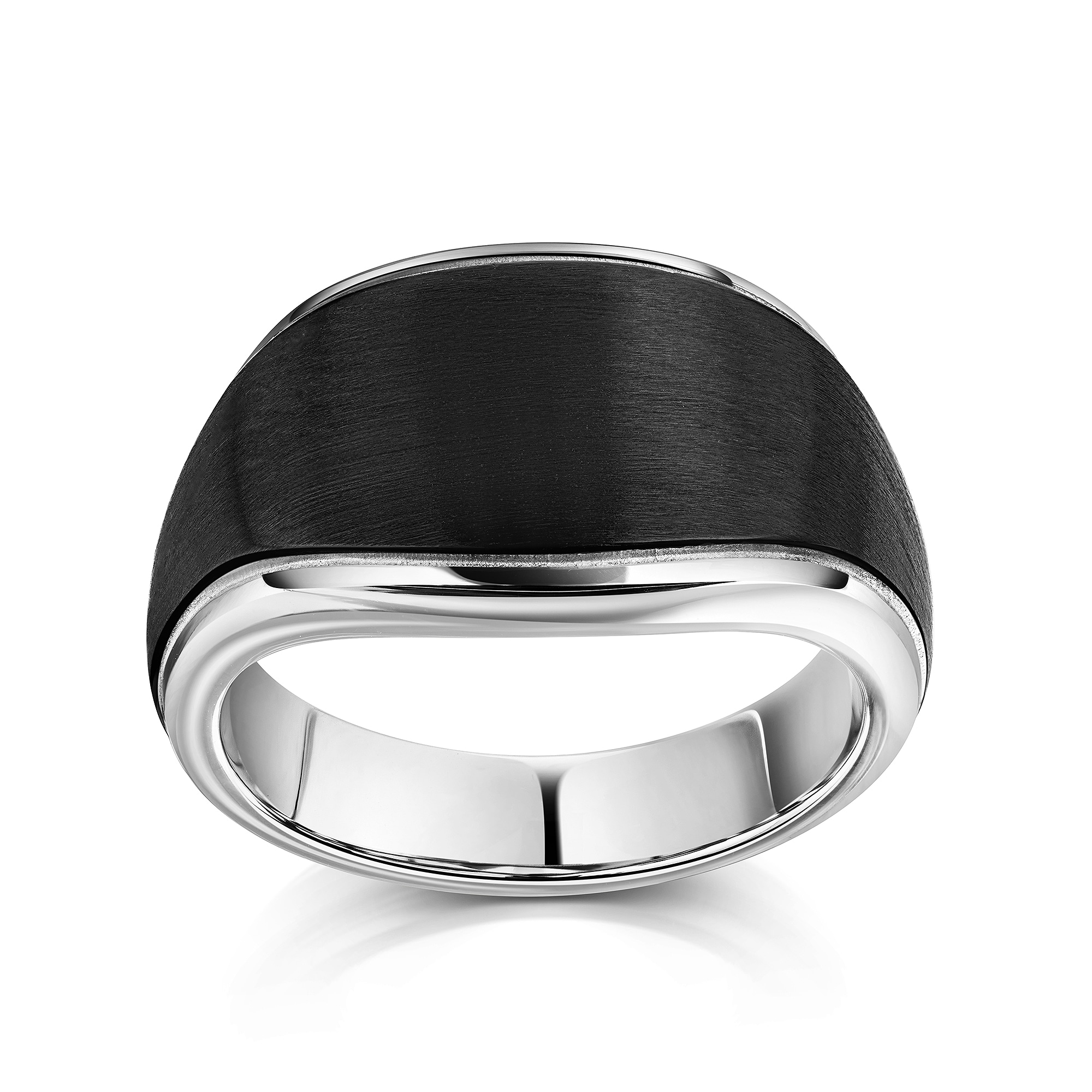 Zeeme Fingerring »Edelstahl/PVD schwarz«