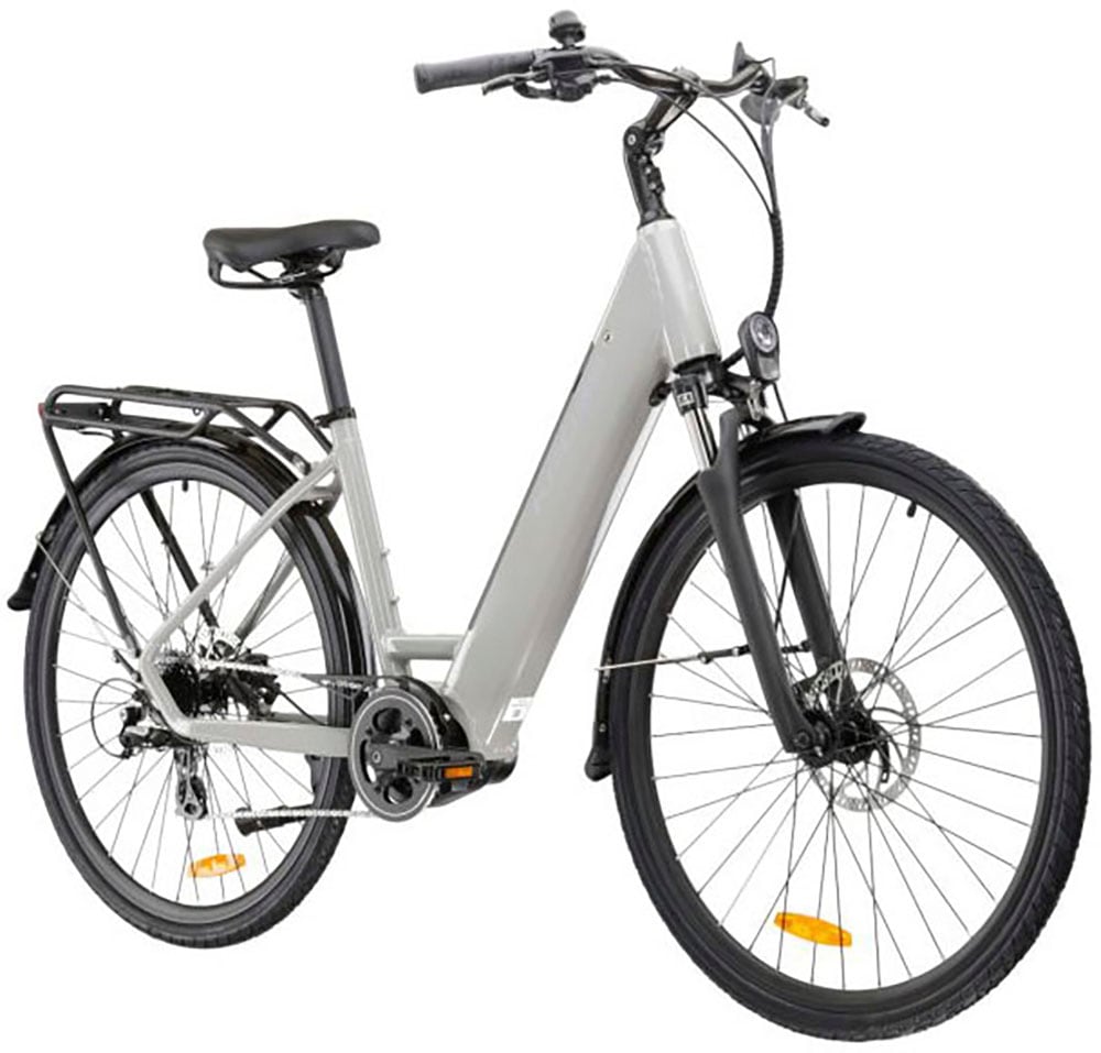 Kross E-Bike »E-Trekkingrad Trans Hybrid LS 2.0 28 Zoll grau«, 8 Gang, Shimano, ALTUS M310, Mittelmotor 250 W, Pedelec, Elektrofahrrad für Damen und Herren