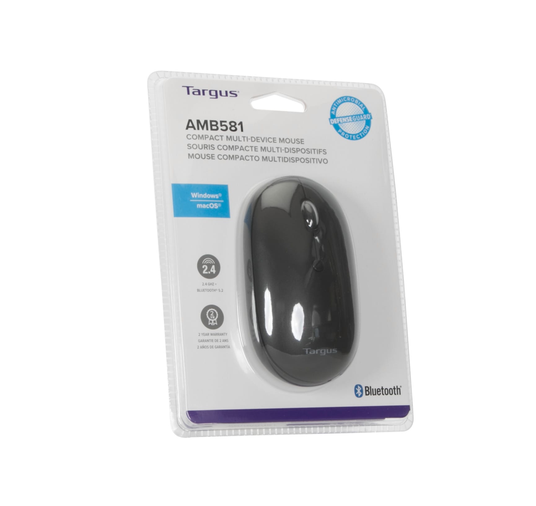 Targus Maus »Compact Multi-Device Antimicrobial Wireless Mouse«, Bluetooth