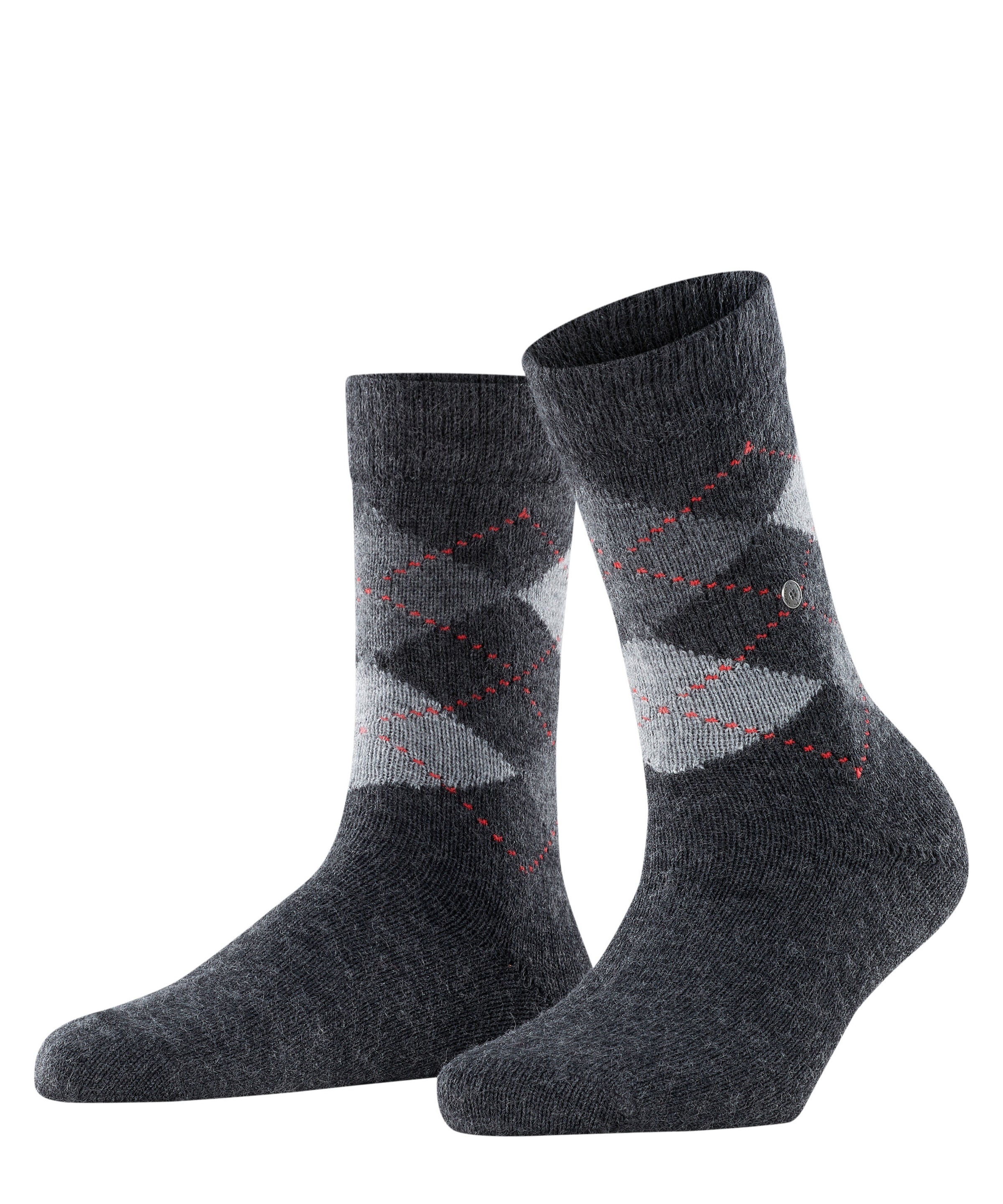 Burlington Socken "Whitby" Einheitsgröße 36-41, Argyle-Muster, weiche Haptik