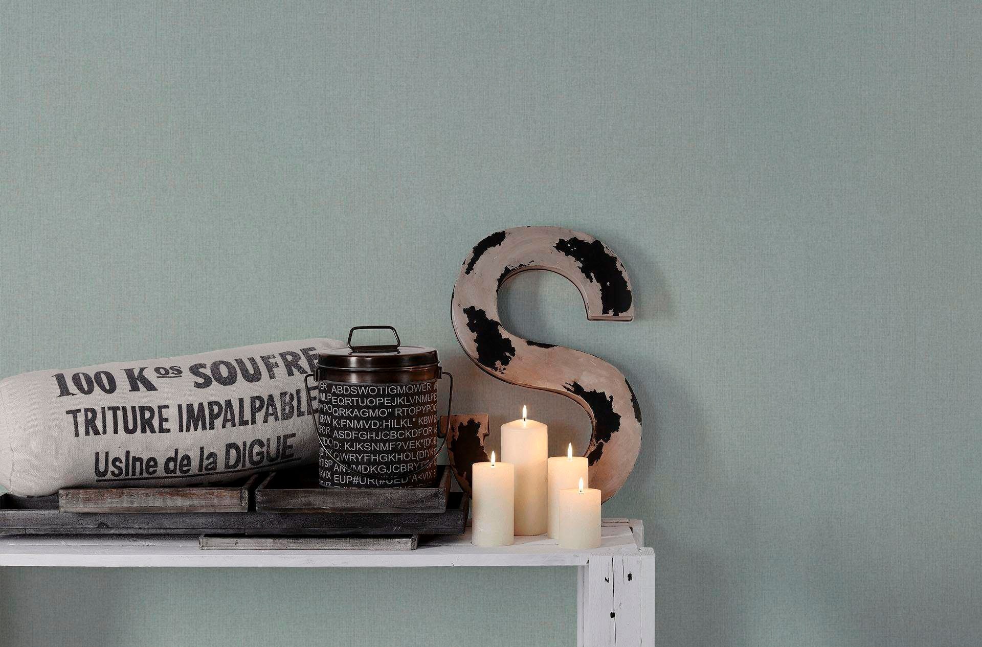 living walls Vliestapete »Hygge« einfarbig | uni | unifarben leicht strukturiert Uni Tapete einfarbig Tapeten Wohnzimmer Schlafzimmer Küche modern Büro