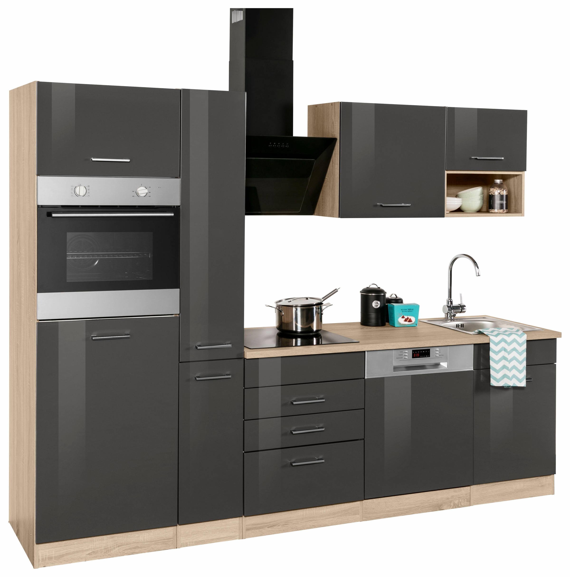 KOCHSTATION Küchenzeile "KS-Haiti" mit E-Geräten, Breite 260 cm günstig online kaufen