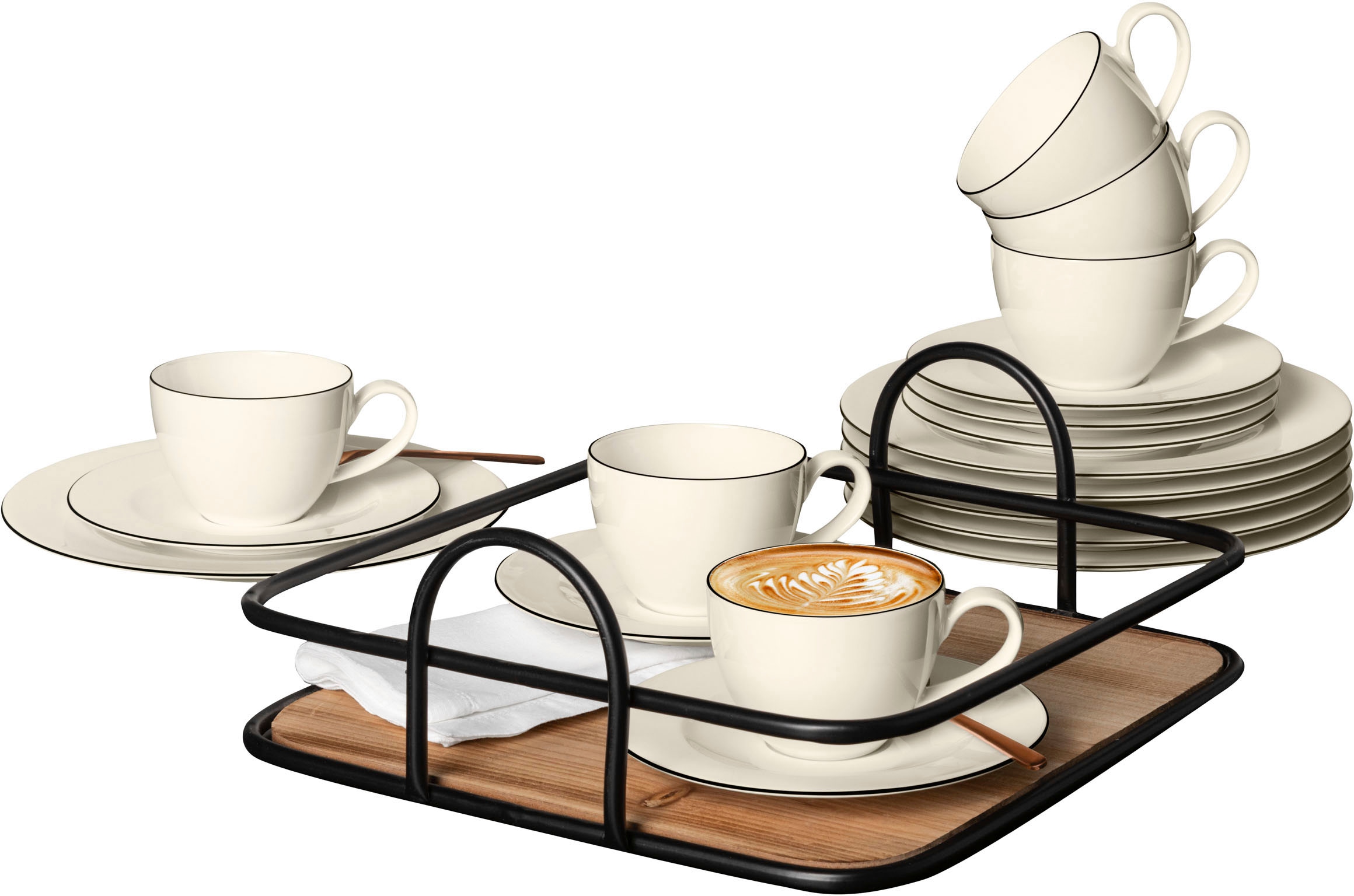 Seltmann Weiden Kaffeeservice "Geschirr-Set, Service Zoè" schlicht und deze günstig online kaufen
